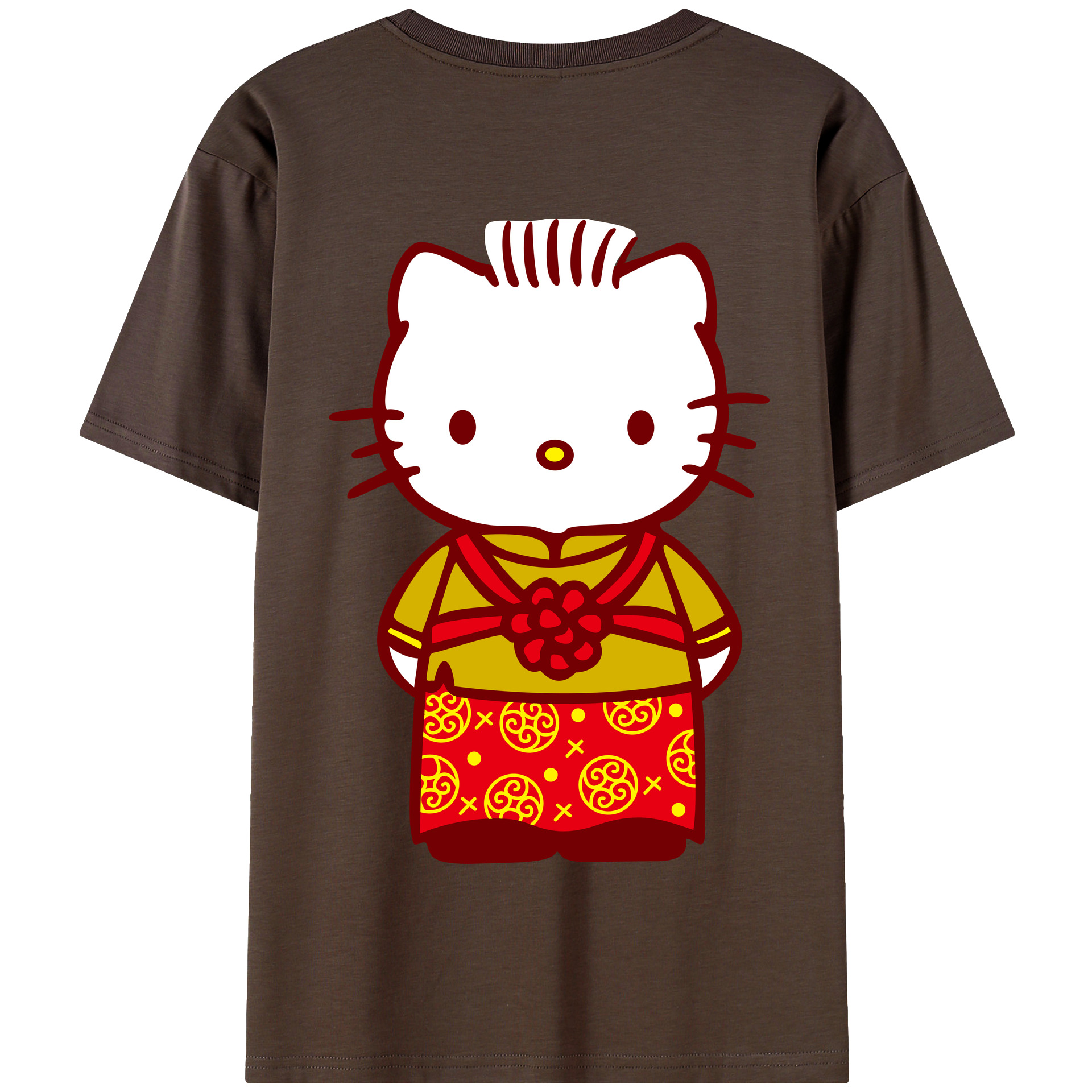 （画像用） Hello Kitty ハローキティ 綿100％半袖Tシャツ（背面プリント）