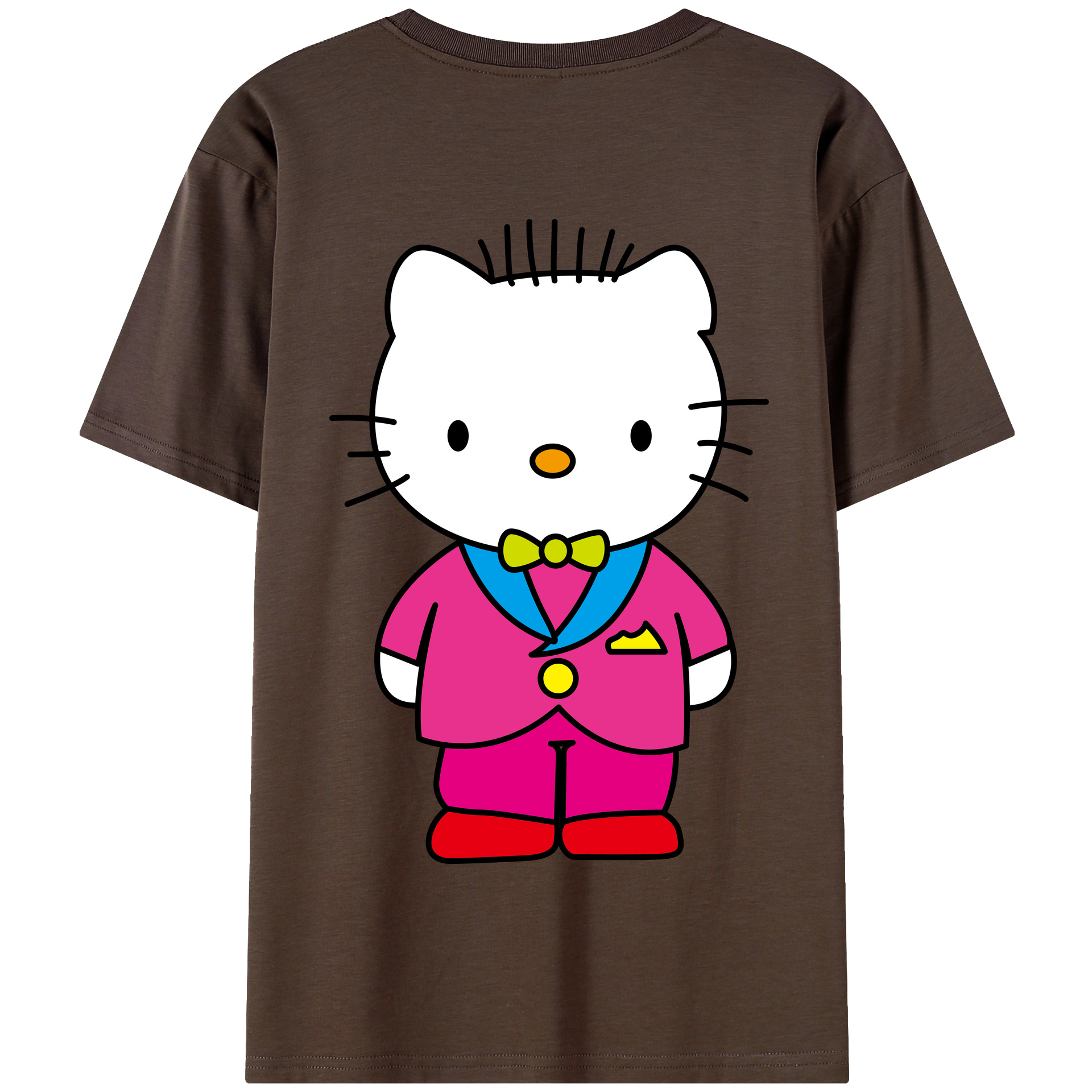 （画像用） Hello Kitty ハローキティ 綿100％半袖Tシャツ（背面プリント）
