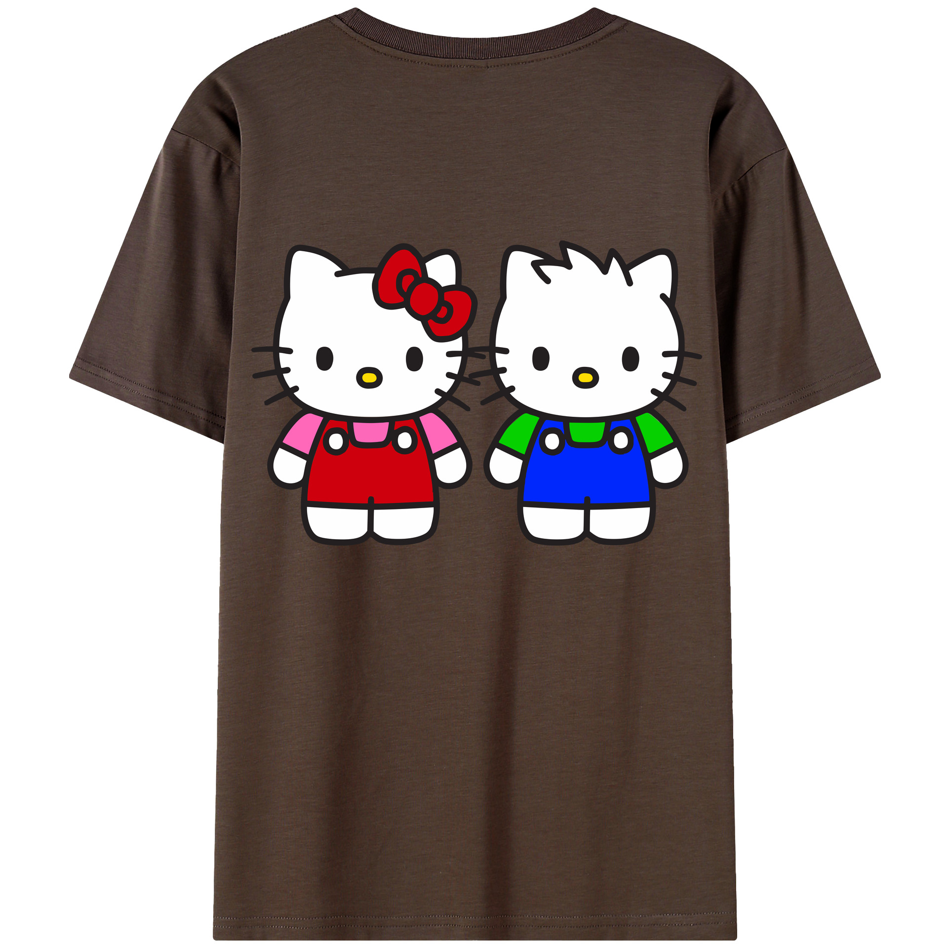 （画像用） Hello Kitty ハローキティ 綿100％半袖Tシャツ（背面プリント）