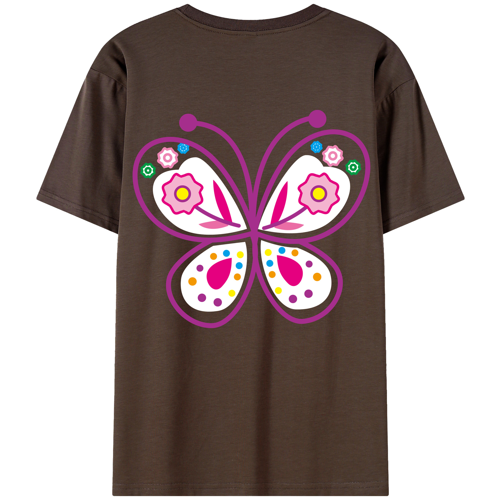 （画像用） Hello Kitty ハローキティ 綿100％半袖Tシャツ（背面プリント）
