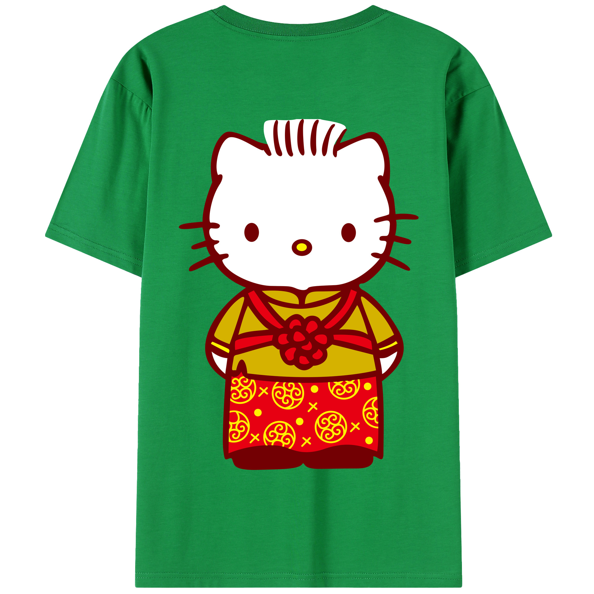 （画像用） Hello Kitty ハローキティ 綿100％半袖Tシャツ（背面プリント）