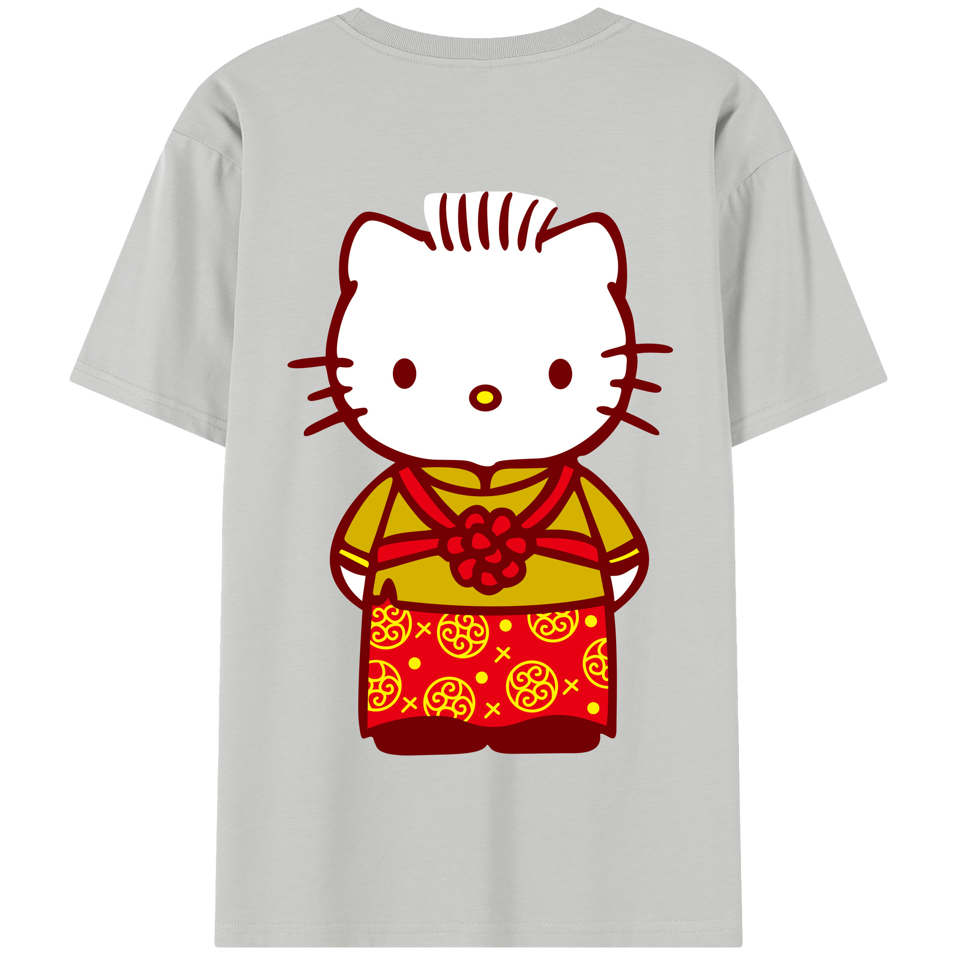 （画像用） Hello Kitty ハローキティ 綿100％半袖Tシャツ（背面プリント）