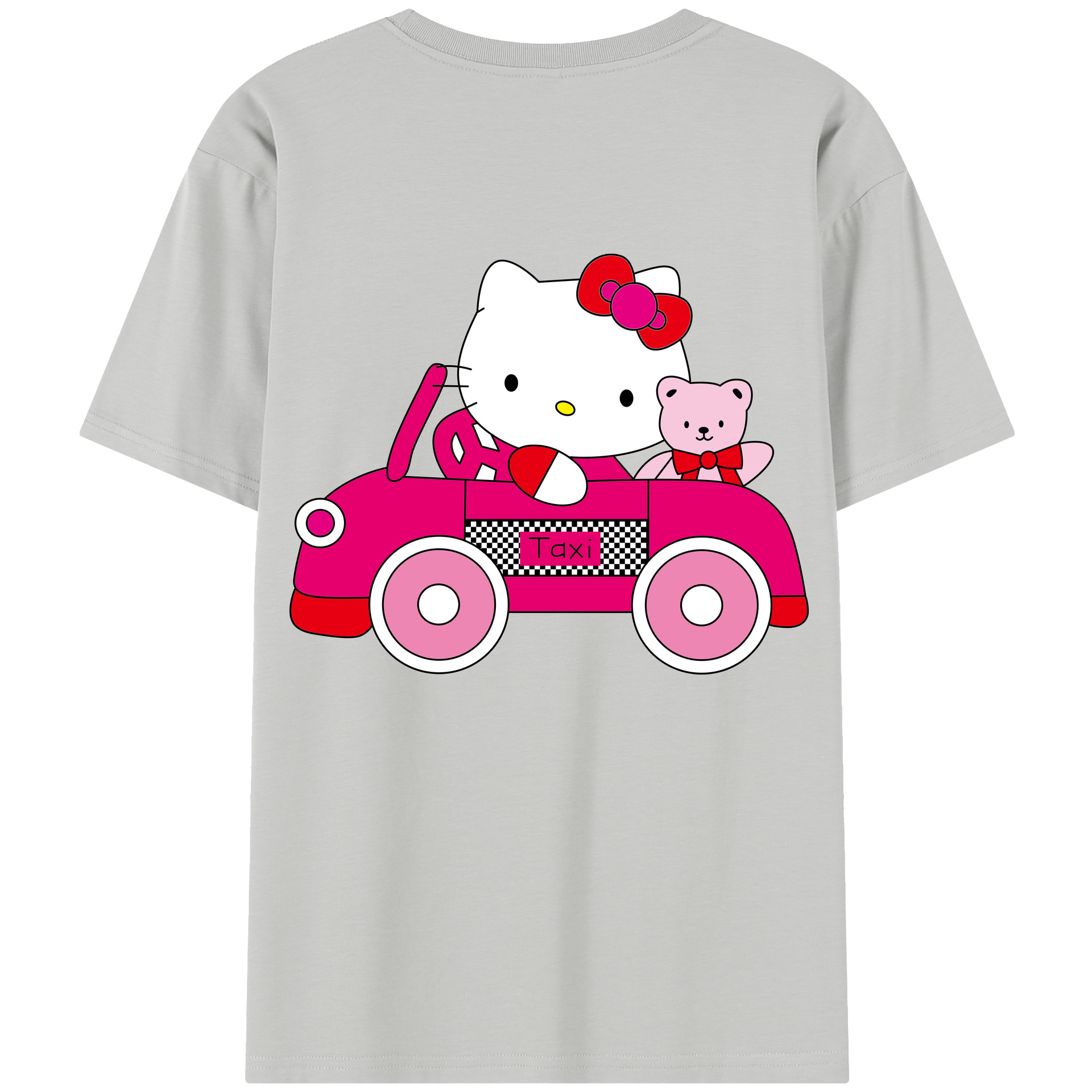 （画像用） Hello Kitty ハローキティ 綿100％半袖Tシャツ（背面プリント）