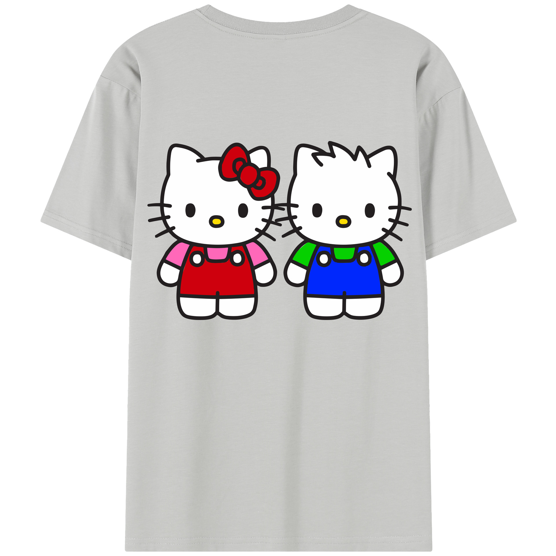 （画像用） Hello Kitty ハローキティ 綿100％半袖Tシャツ（背面プリント）