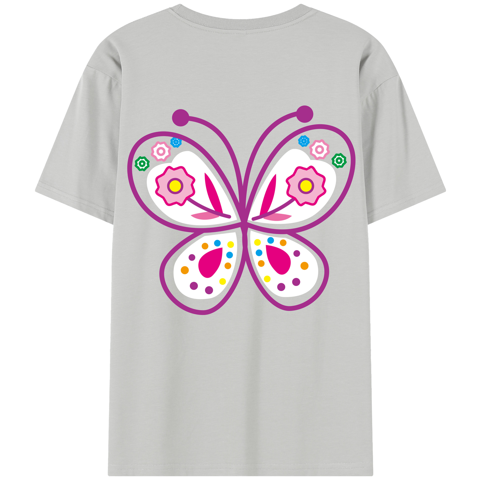 （画像用） Hello Kitty ハローキティ 綿100％半袖Tシャツ（背面プリント）