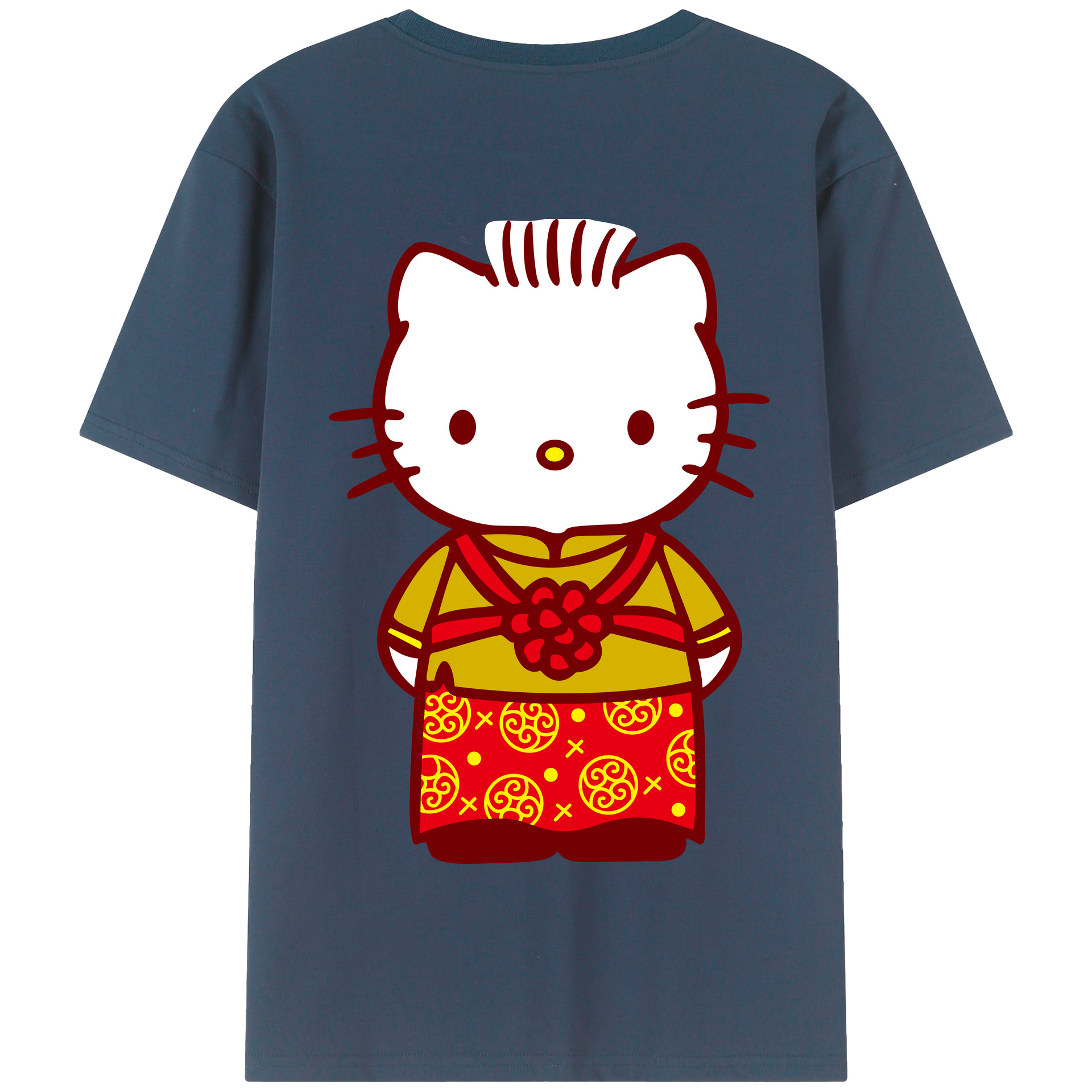 （画像用） Hello Kitty ハローキティ 綿100％半袖Tシャツ（背面プリント）