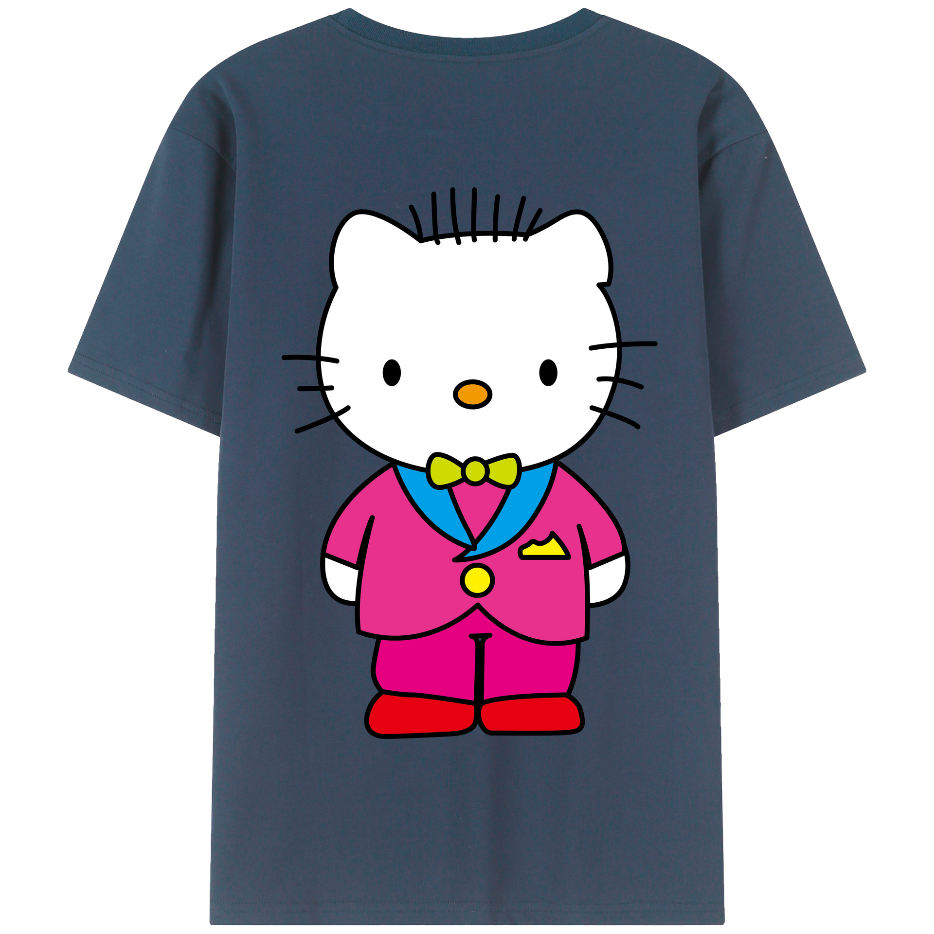 （画像用） Hello Kitty ハローキティ 綿100％半袖Tシャツ（背面プリント）