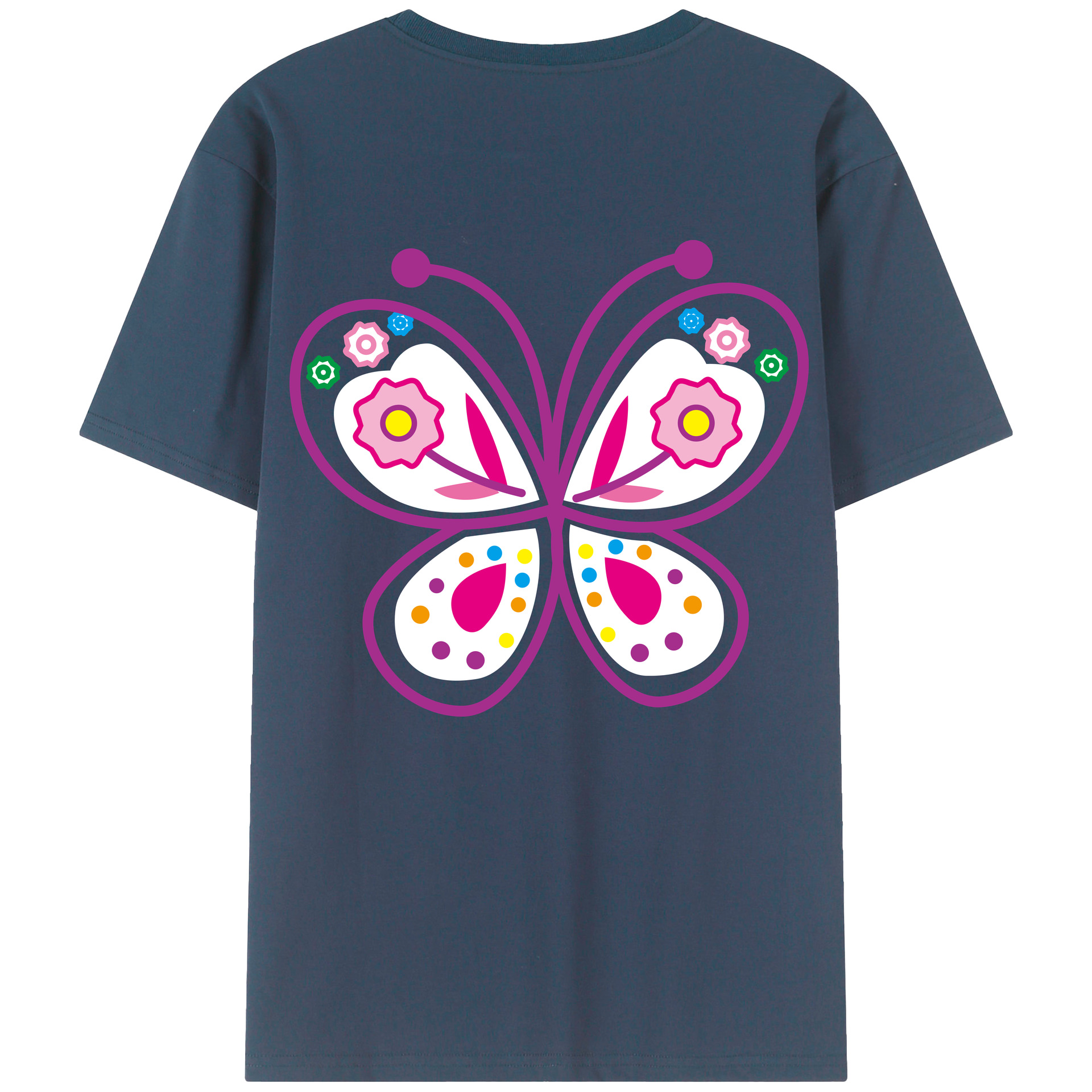 （画像用） Hello Kitty ハローキティ 綿100％半袖Tシャツ（背面プリント）
