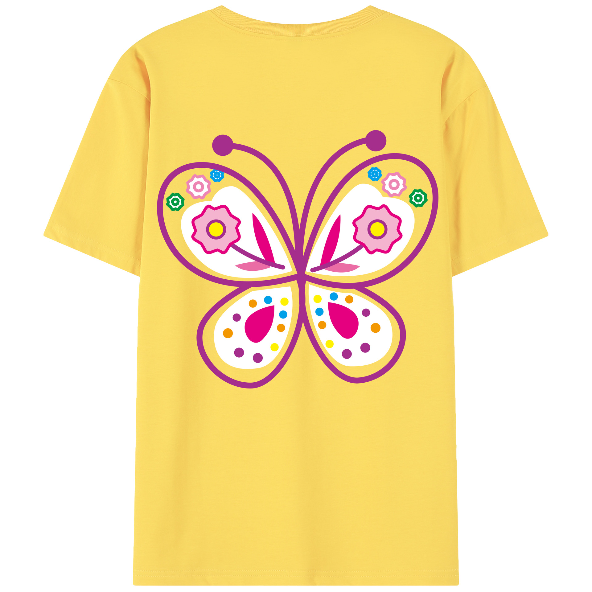 （画像用） Hello Kitty ハローキティ 綿100％半袖Tシャツ（背面プリント）