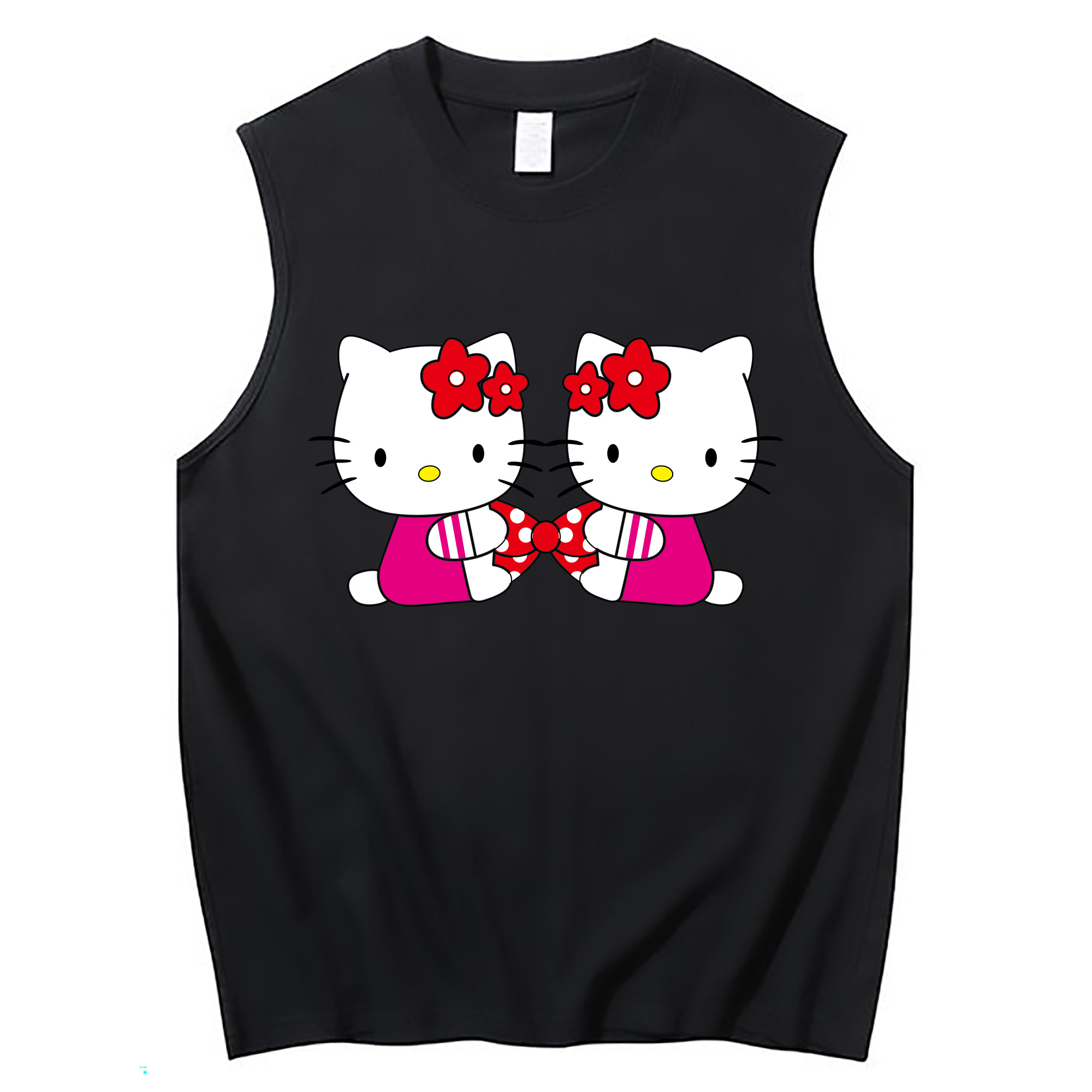 （画像用） Hello Kitty ハローキティ コットン100％タンクトップ（フロントプリント）