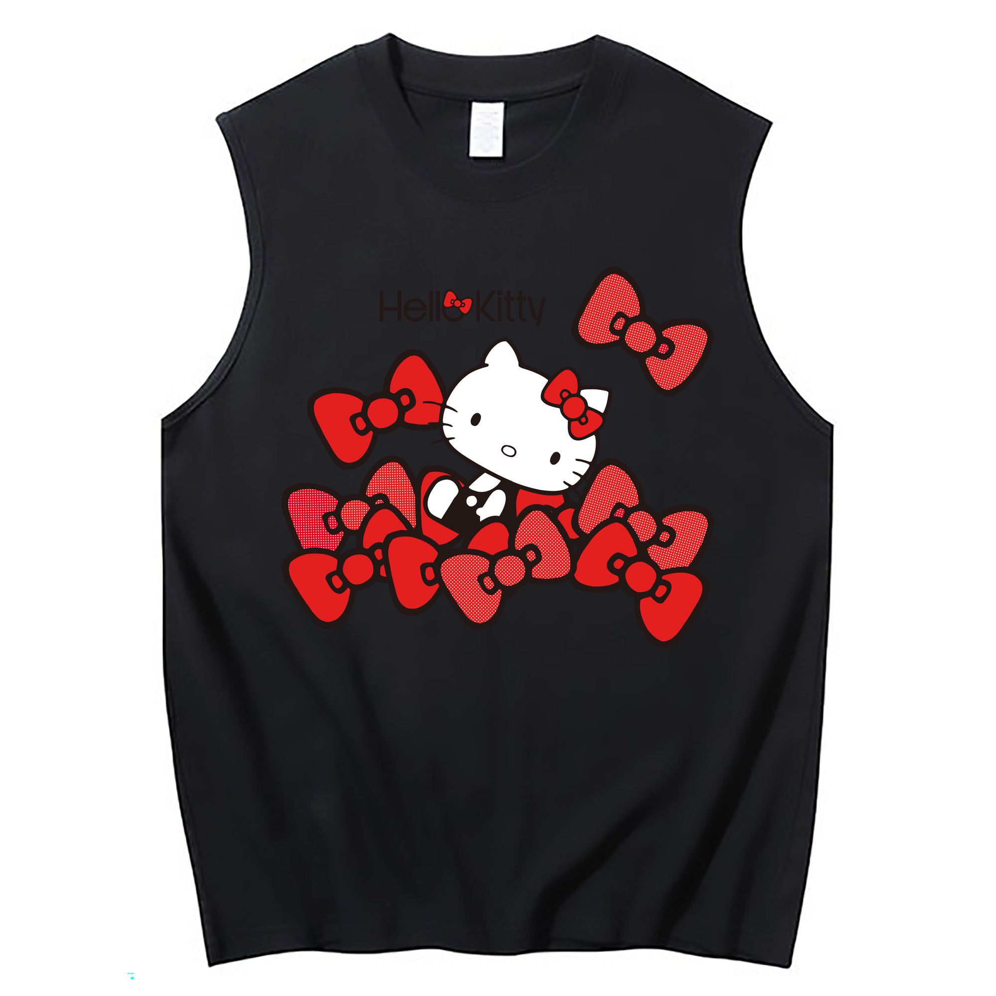 （画像用） Hello Kitty ハローキティ コットン100％タンクトップ（フロントプリント）