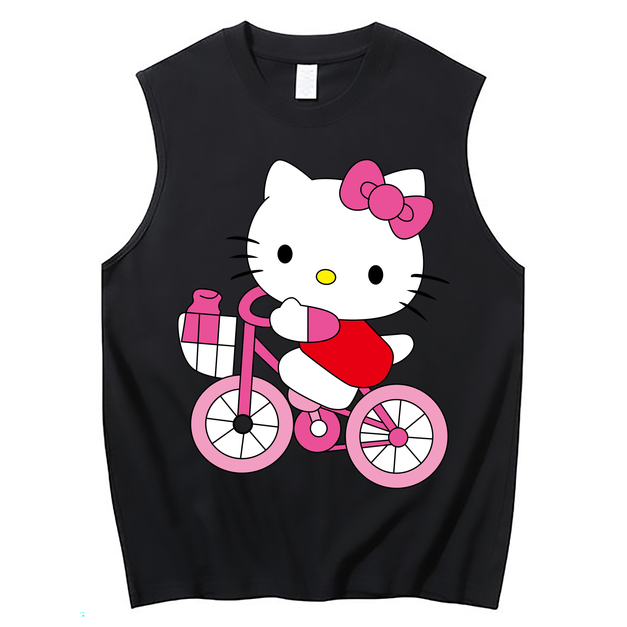 （画像用） Hello Kitty ハローキティ コットン100％タンクトップ（フロントプリント）