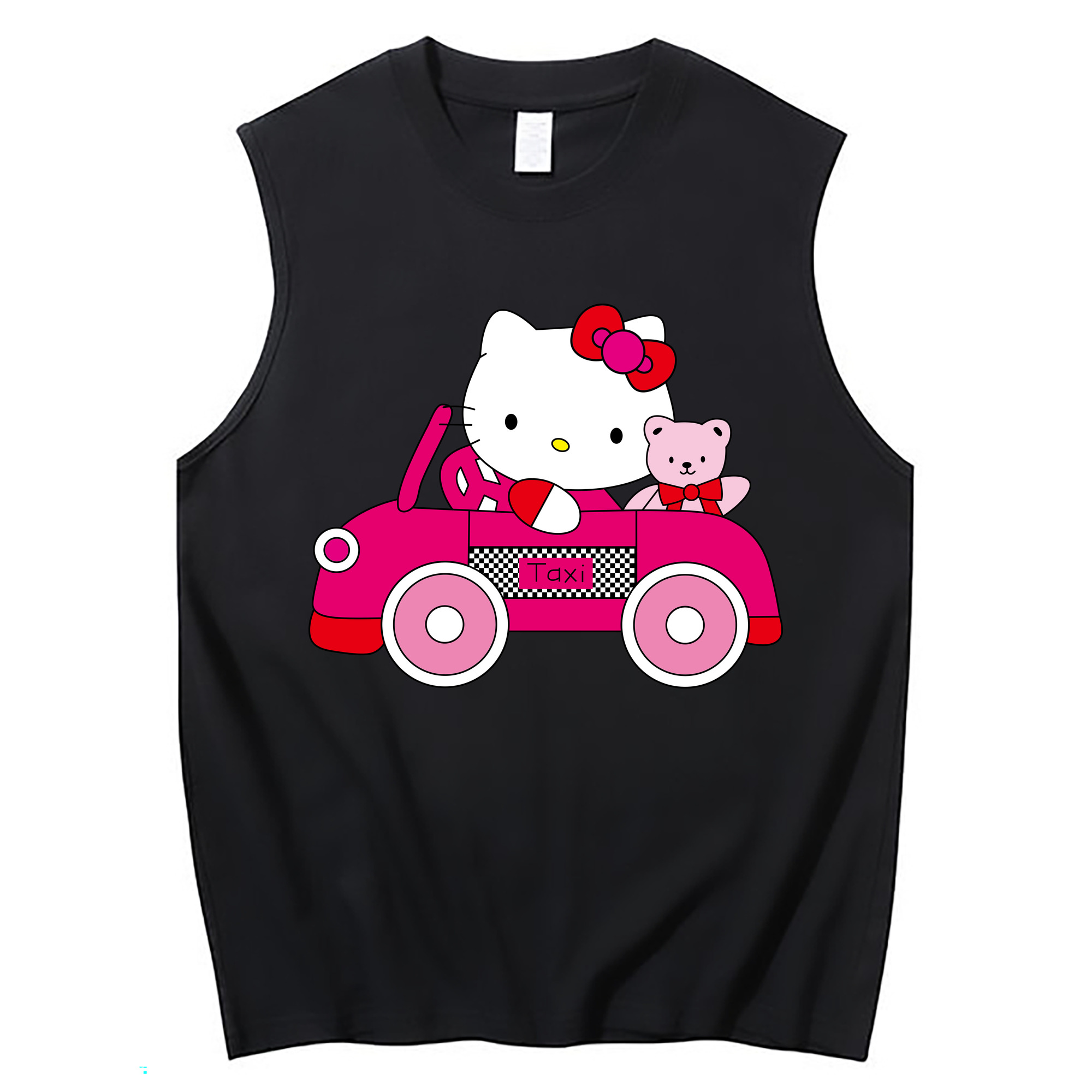 （画像用） Hello Kitty ハローキティ コットン100％タンクトップ（フロントプリント）