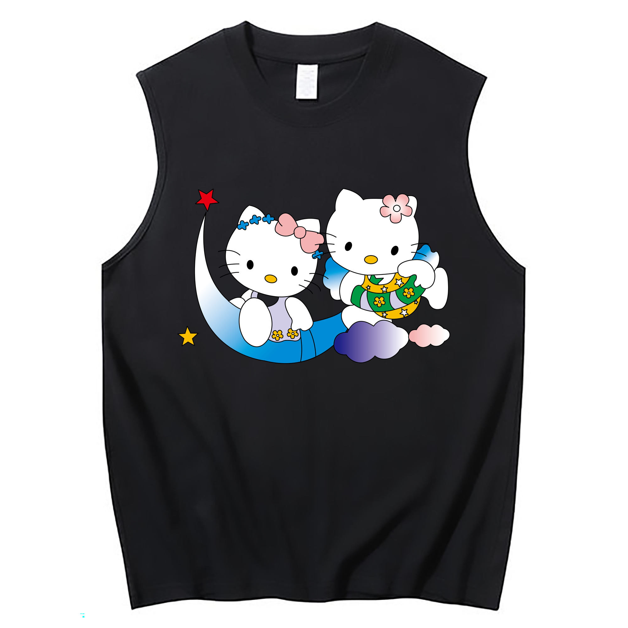 （画像用） Hello Kitty ハローキティ コットン100％タンクトップ（フロントプリント）