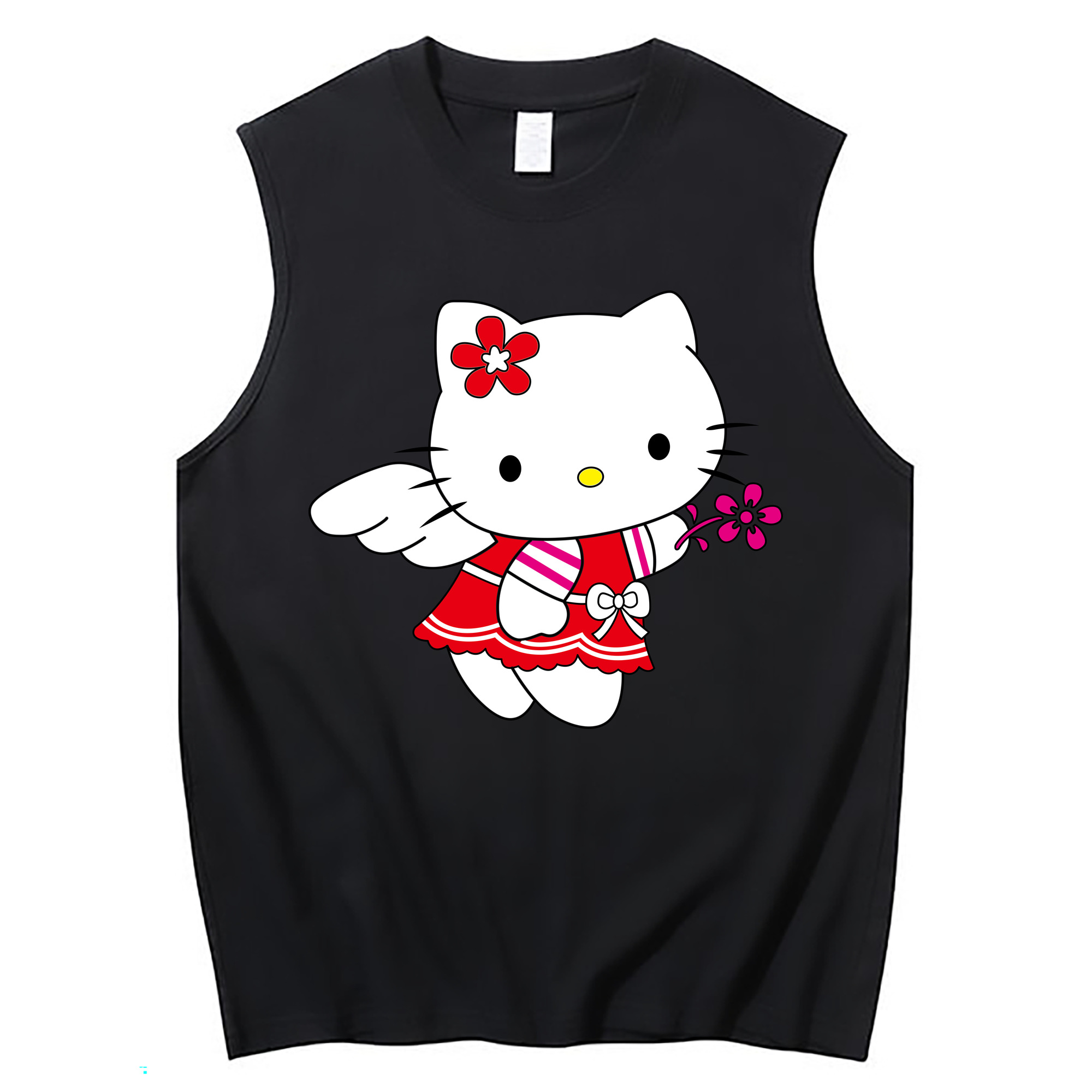 （画像用） Hello Kitty ハローキティ コットン100％タンクトップ（フロントプリント）