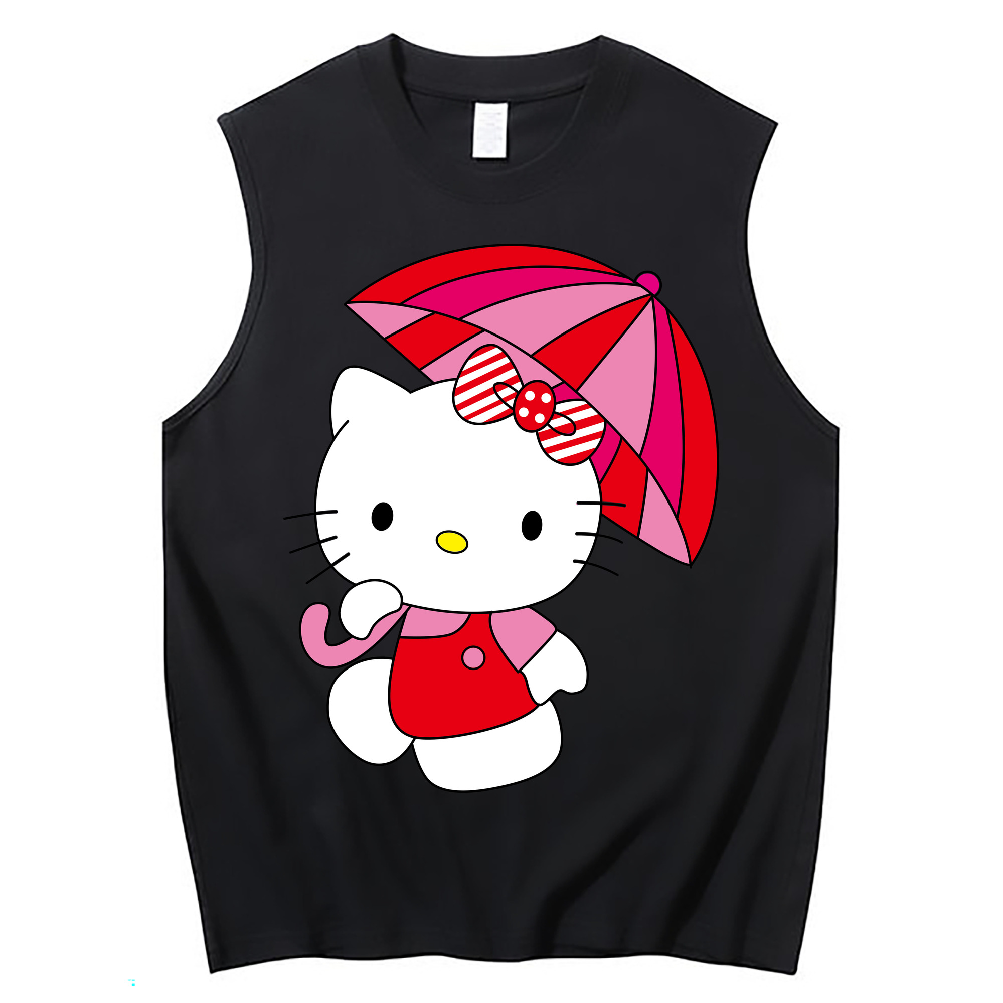 （画像用） Hello Kitty ハローキティ コットン100％タンクトップ（フロントプリント）