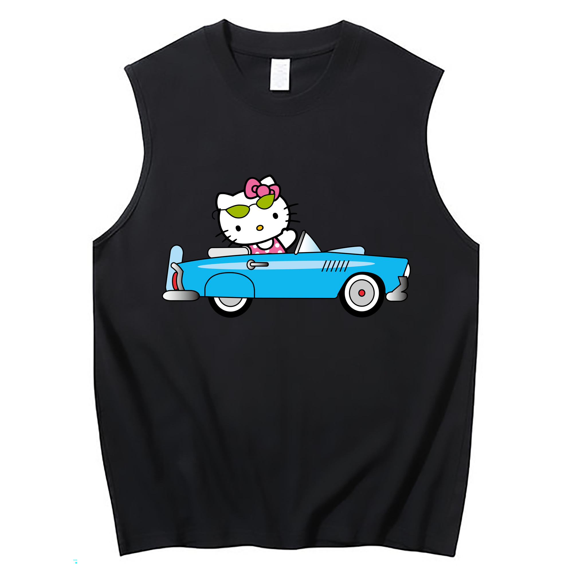 （画像用） Hello Kitty ハローキティ コットン100％タンクトップ（フロントプリント）