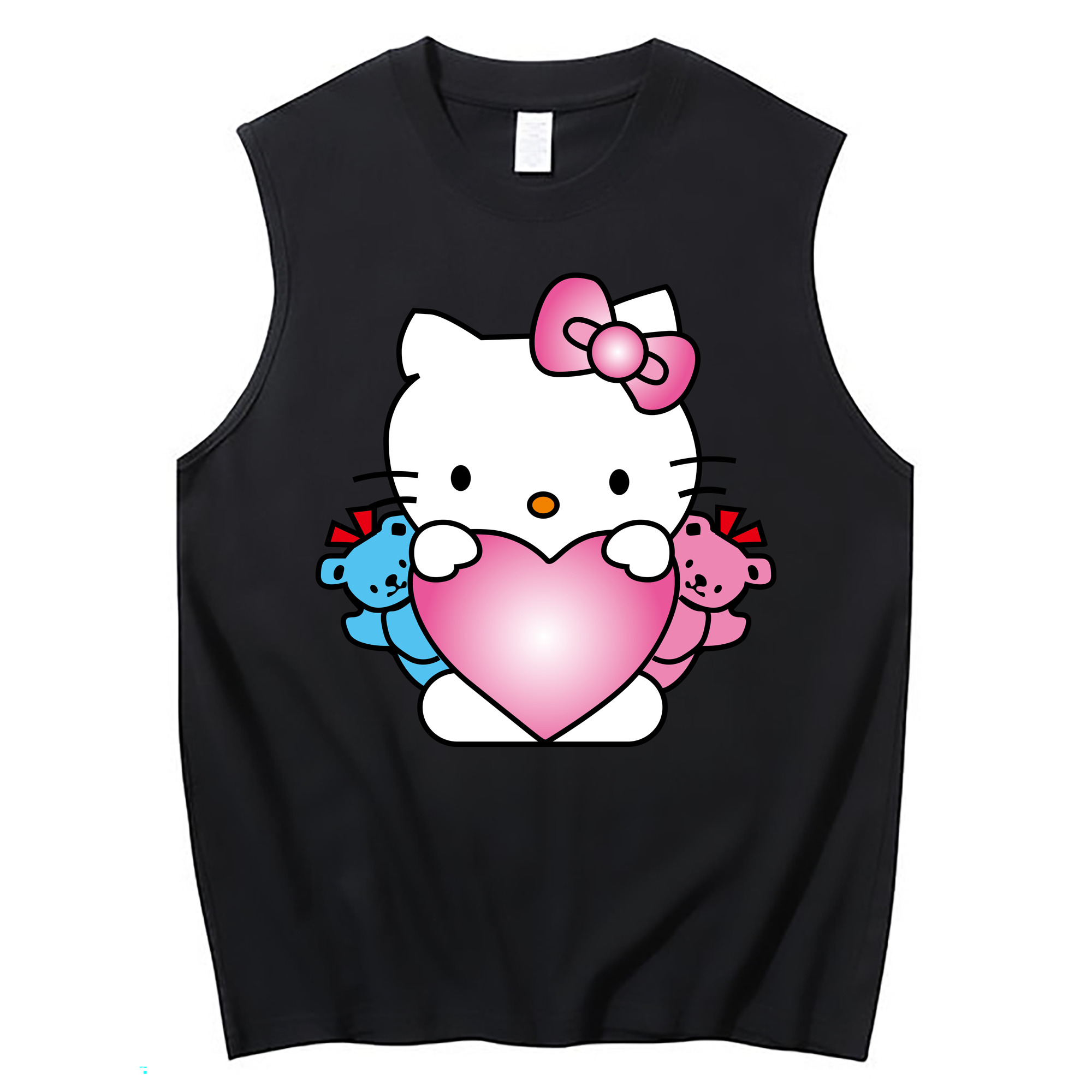 （画像用） Hello Kitty ハローキティ コットン100％タンクトップ（フロントプリント）
