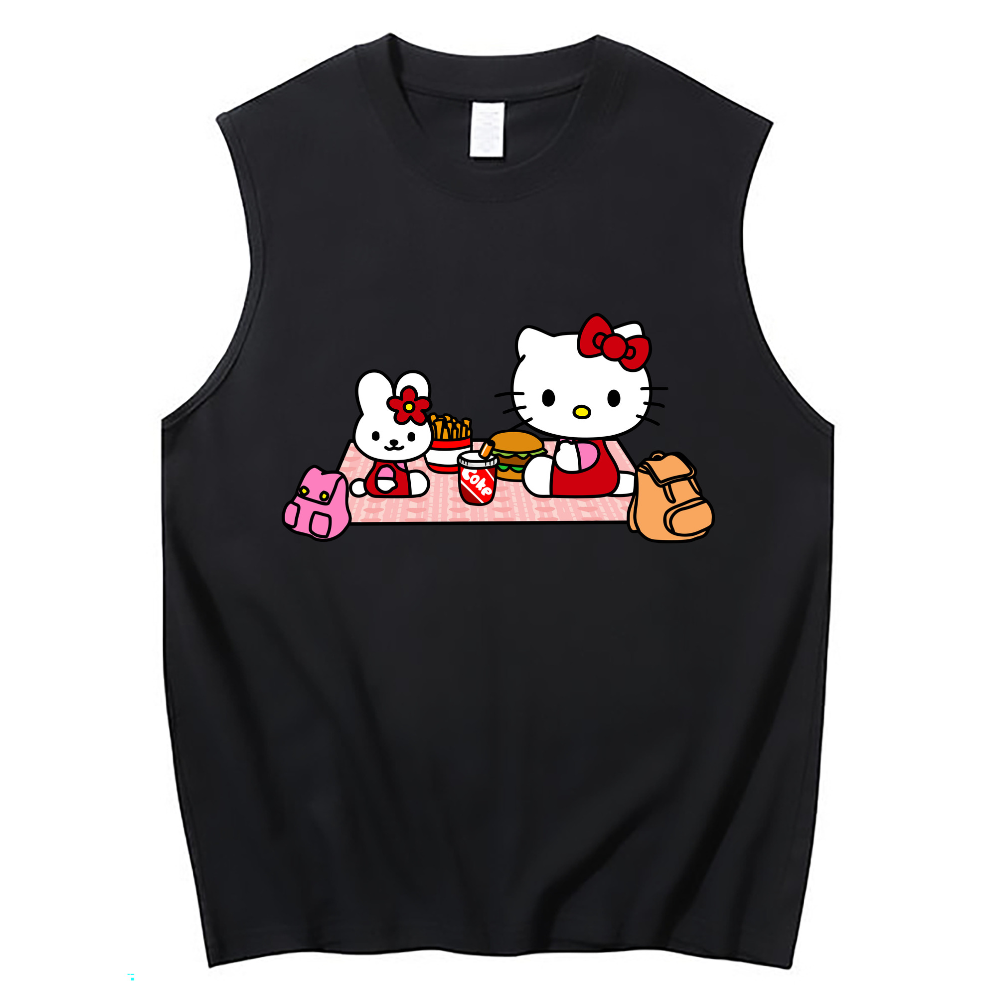 （画像用） Hello Kitty ハローキティ コットン100％タンクトップ（フロントプリント）