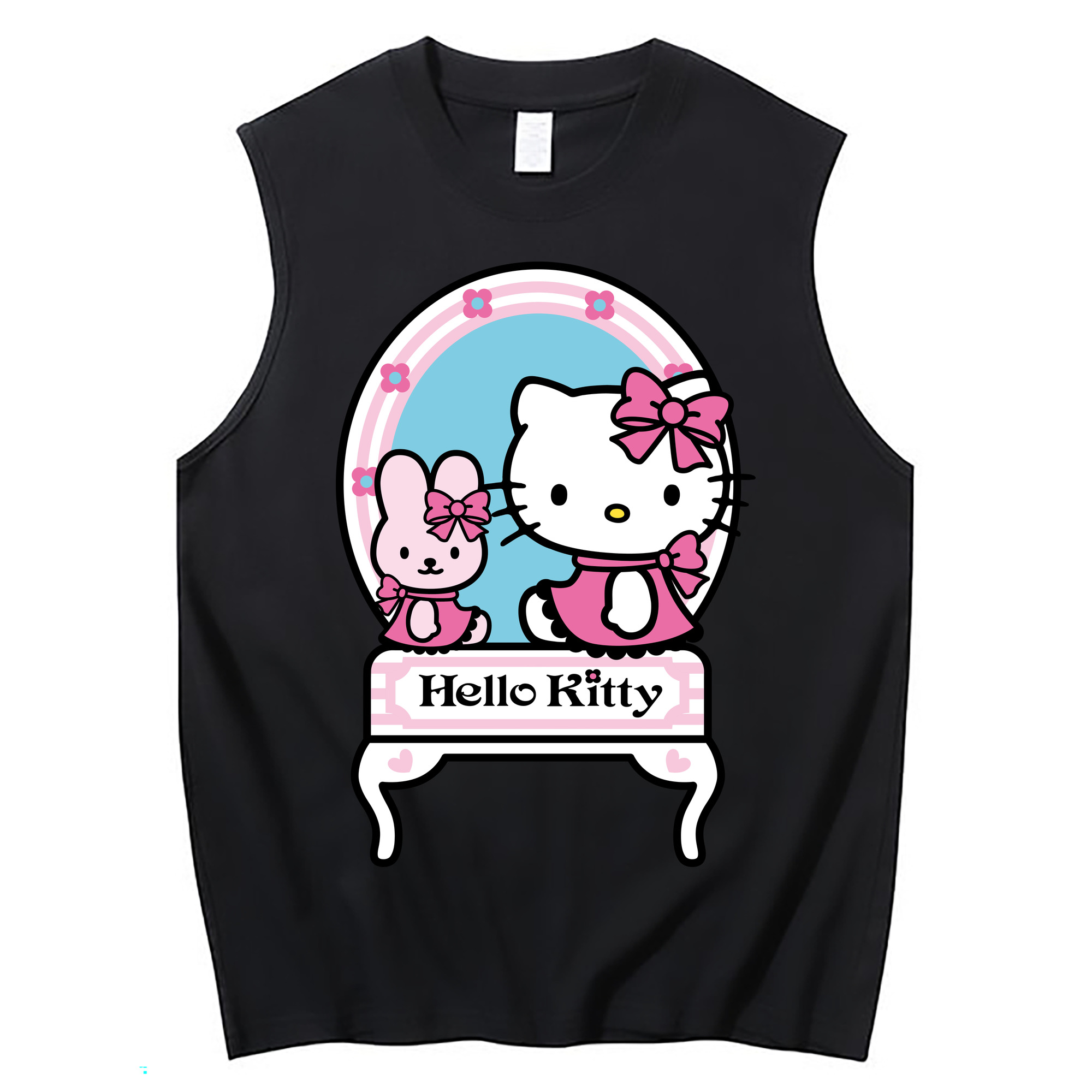 （画像用） Hello Kitty ハローキティ コットン100％タンクトップ（フロントプリント）