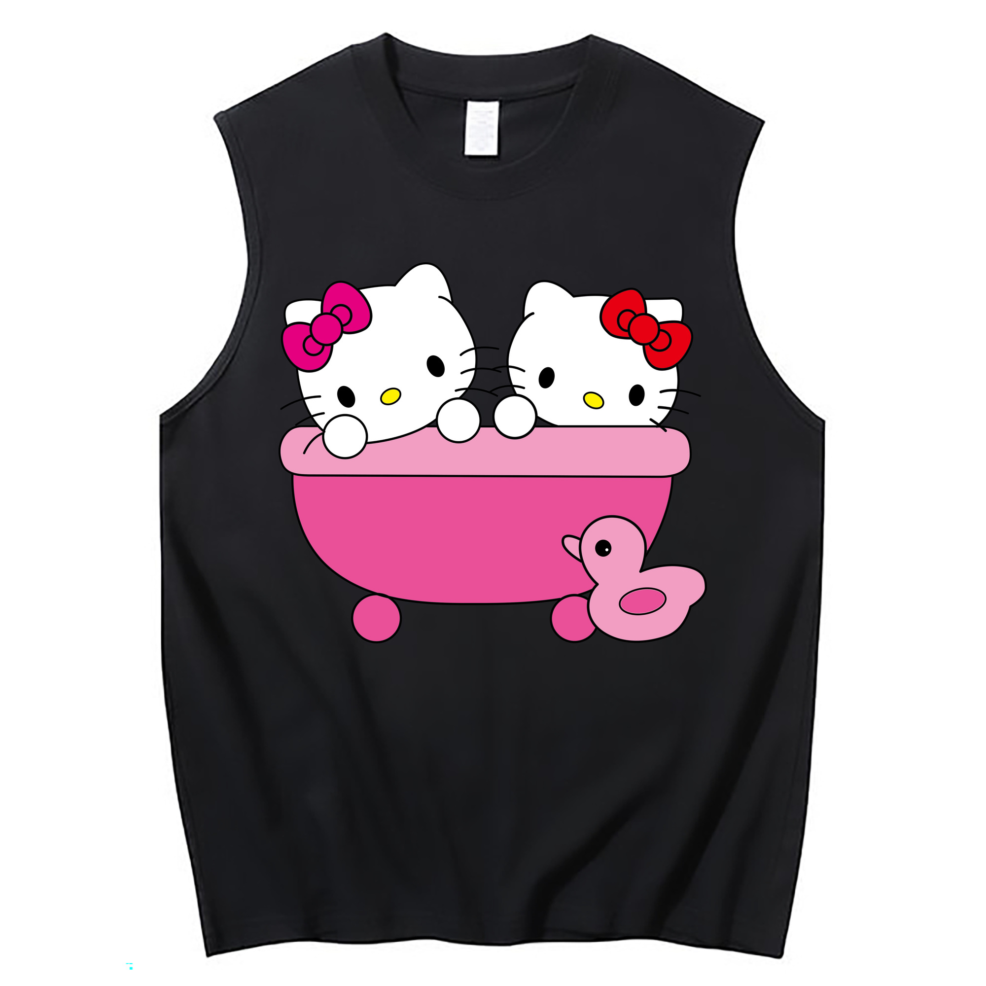 （画像用） Hello Kitty ハローキティ コットン100％タンクトップ（フロントプリント）