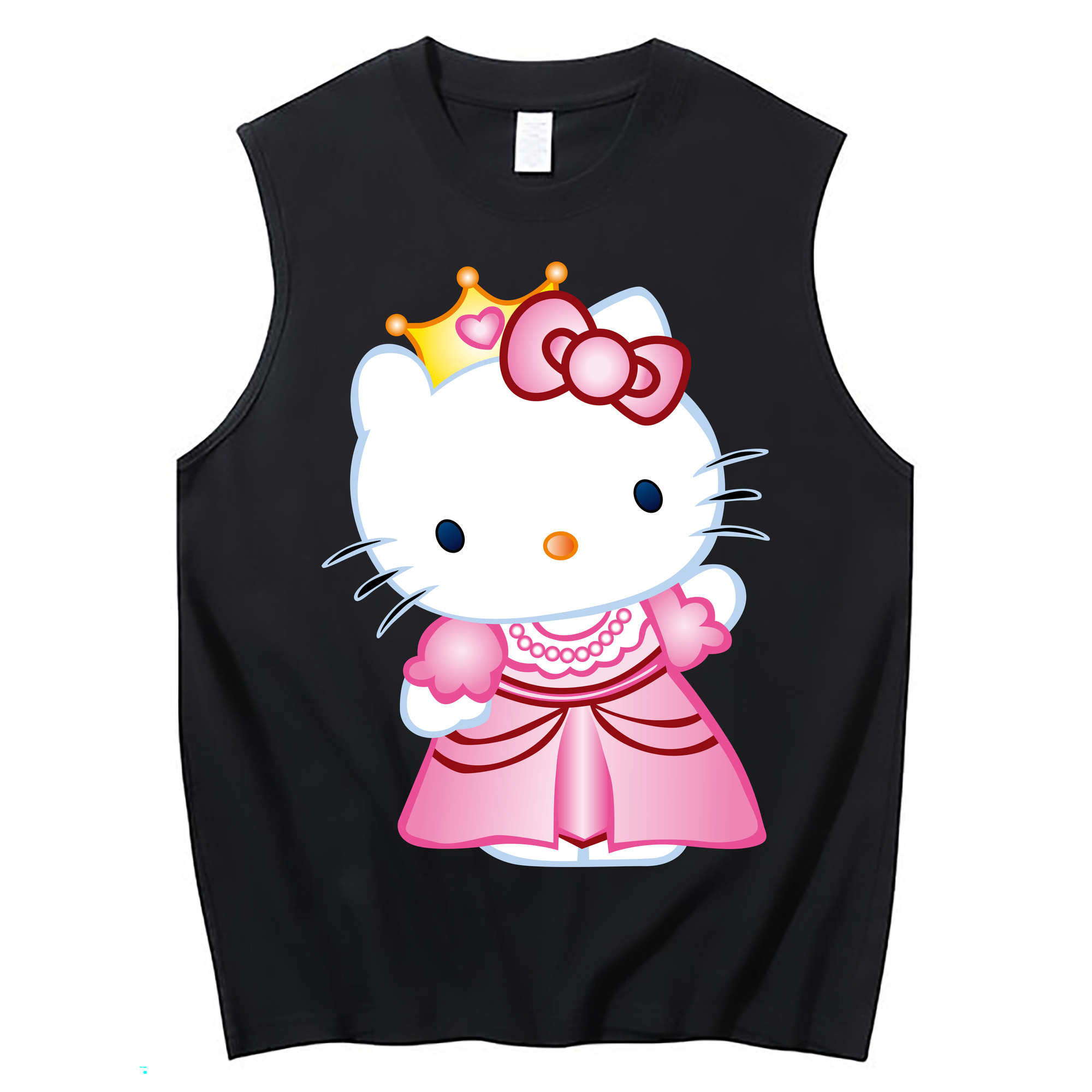 （画像用） Hello Kitty ハローキティ コットン100％タンクトップ（フロントプリント）