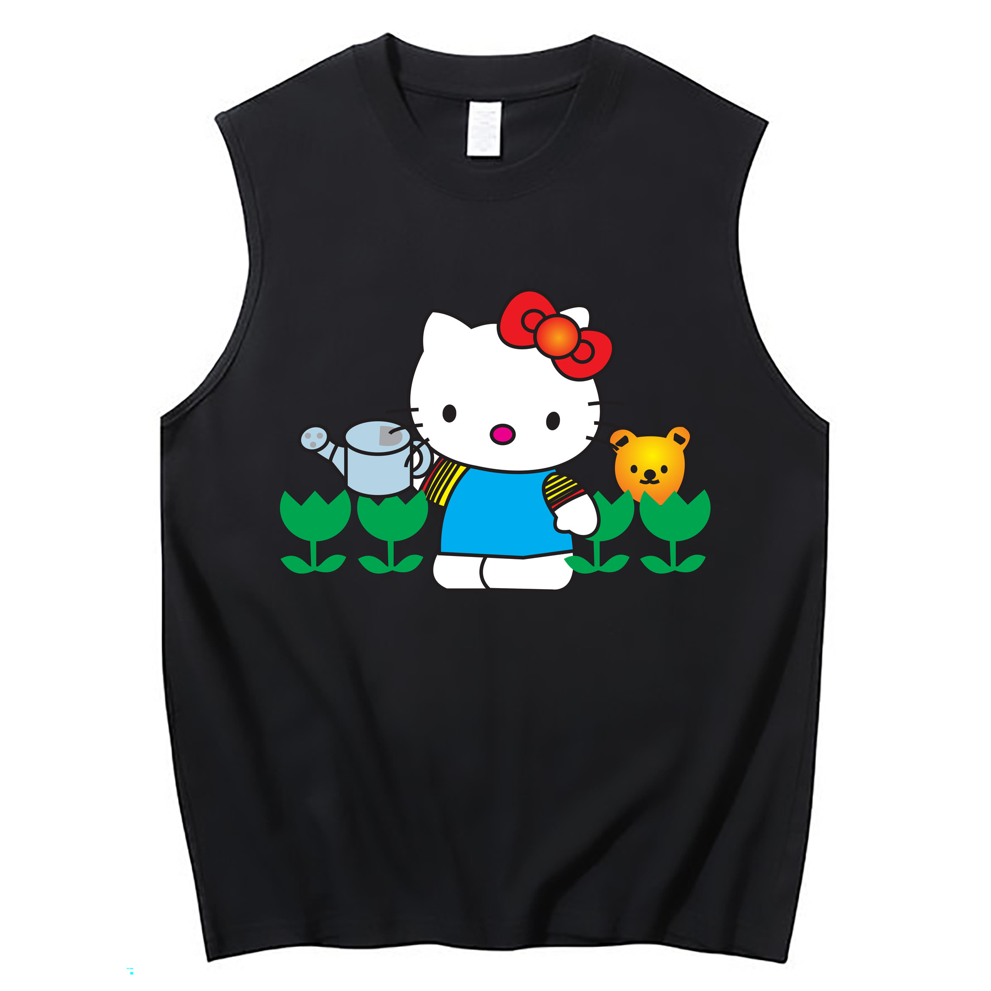 （画像用） Hello Kitty ハローキティ コットン100％タンクトップ（フロントプリント）