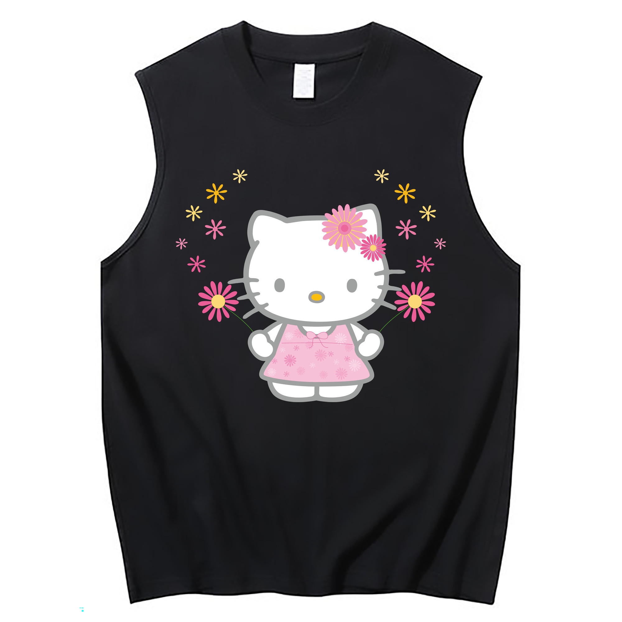 （画像用） Hello Kitty ハローキティ コットン100％タンクトップ（フロントプリント）