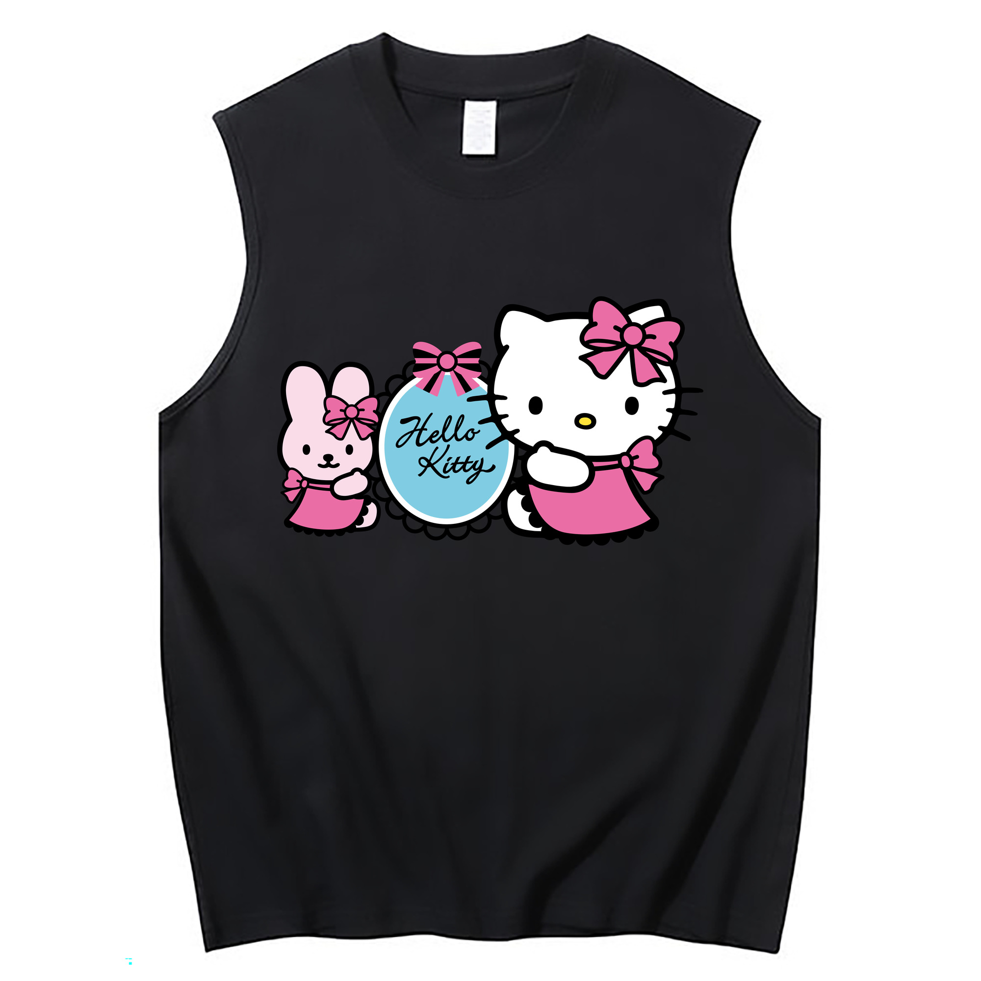 （画像用） Hello Kitty ハローキティ コットン100％タンクトップ（フロントプリント）