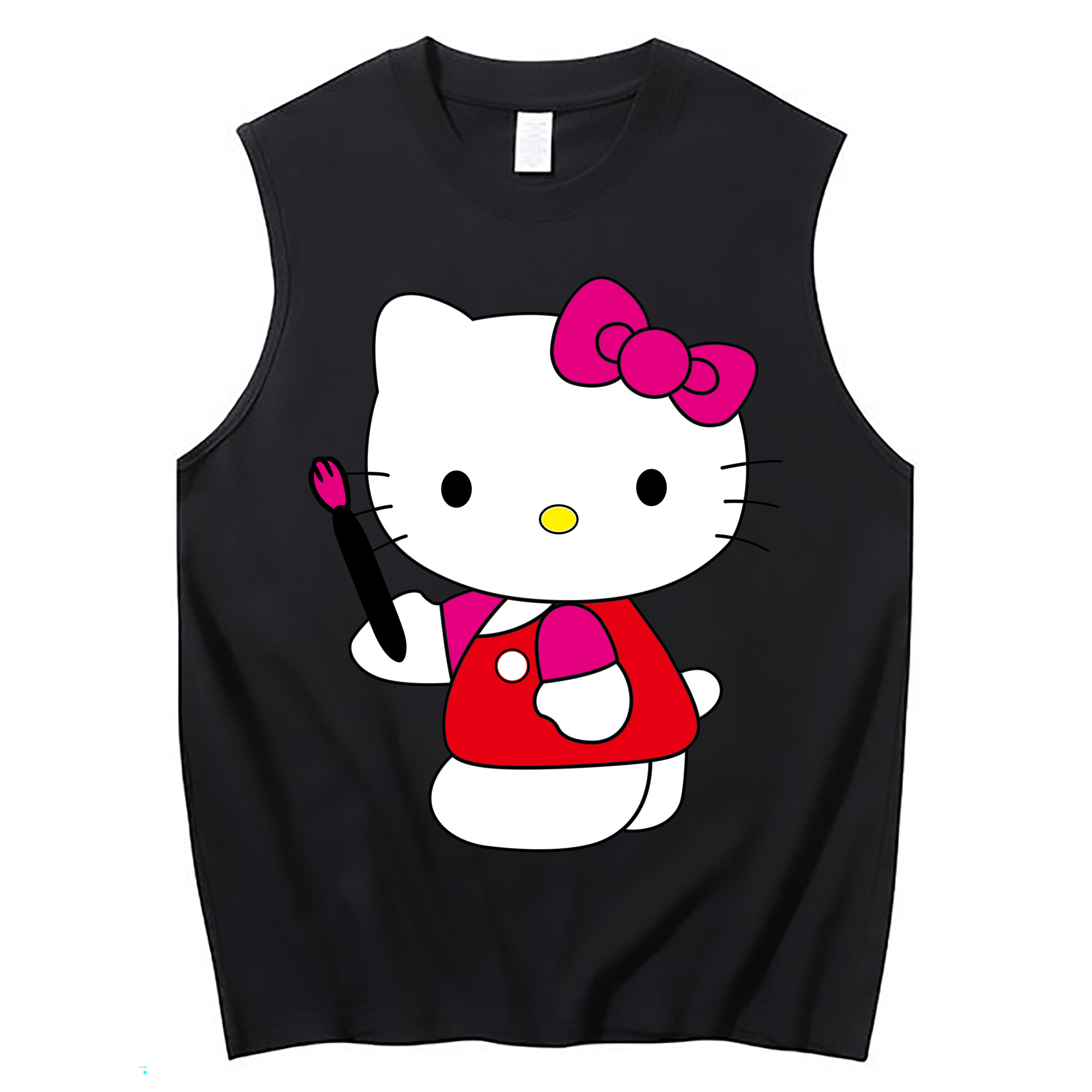 （画像用） Hello Kitty ハローキティ コットン100％タンクトップ（フロントプリント）
