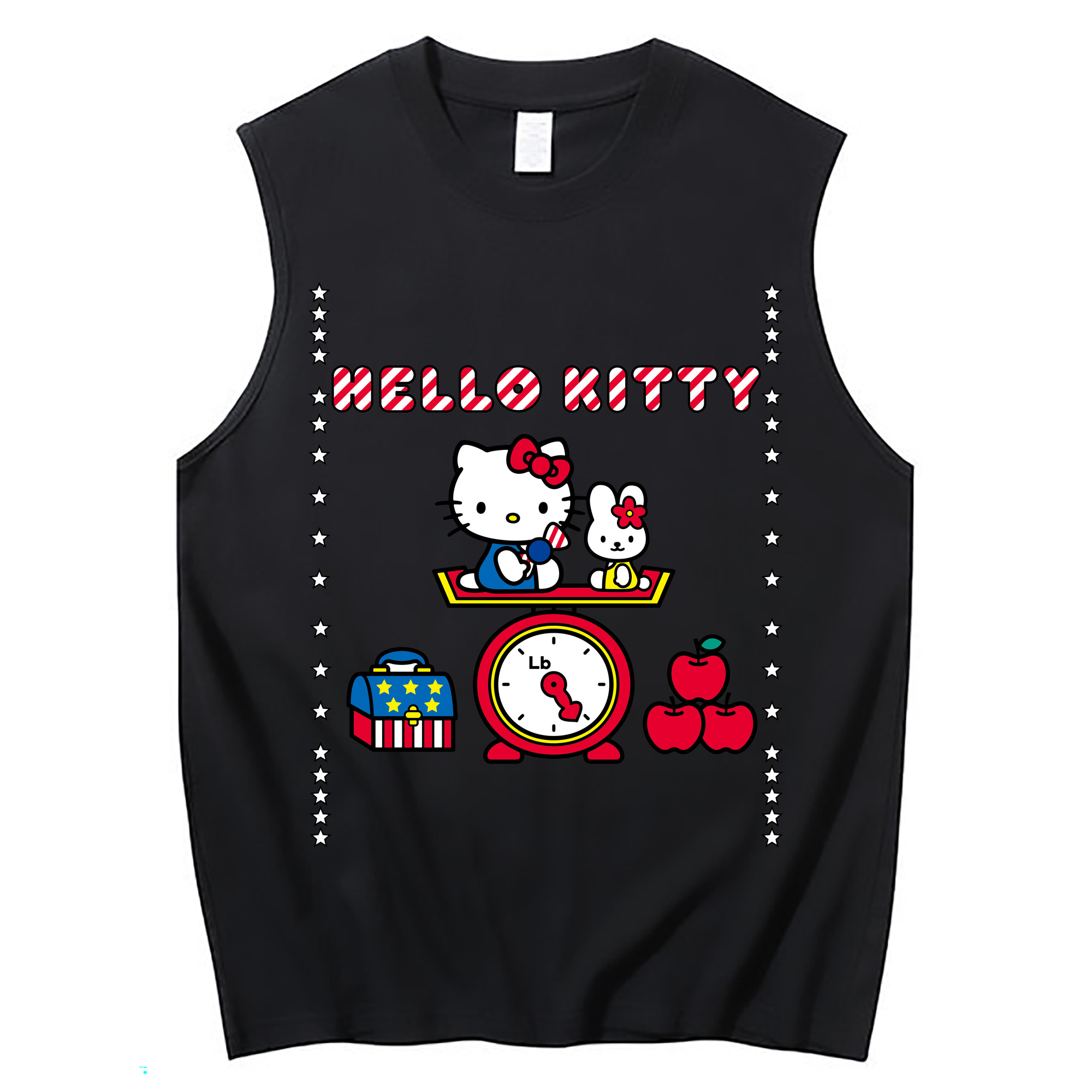 （画像用） Hello Kitty ハローキティ コットン100％タンクトップ（フロントプリント）