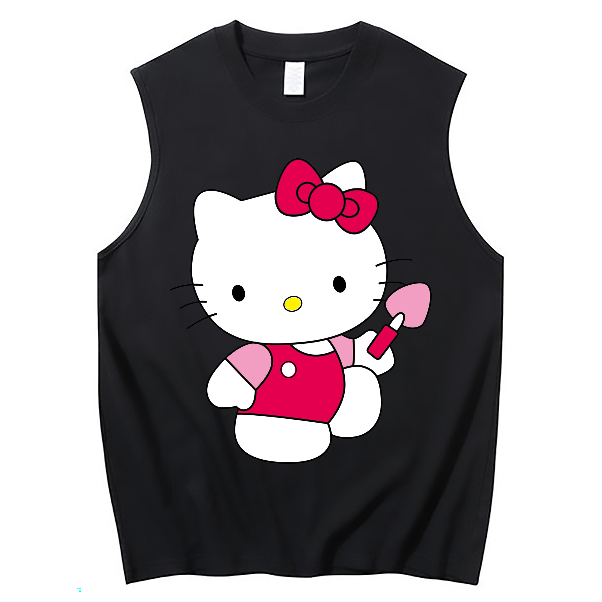 （画像用） Hello Kitty ハローキティ コットン100％タンクトップ（フロントプリント）