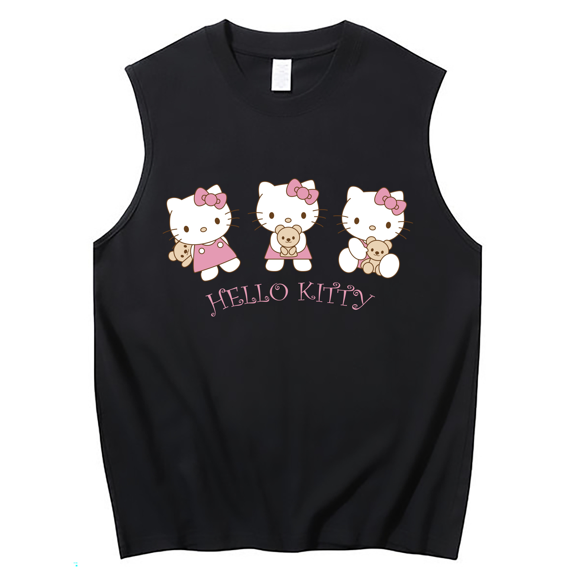 （画像用） Hello Kitty ハローキティ コットン100％タンクトップ（フロントプリント）