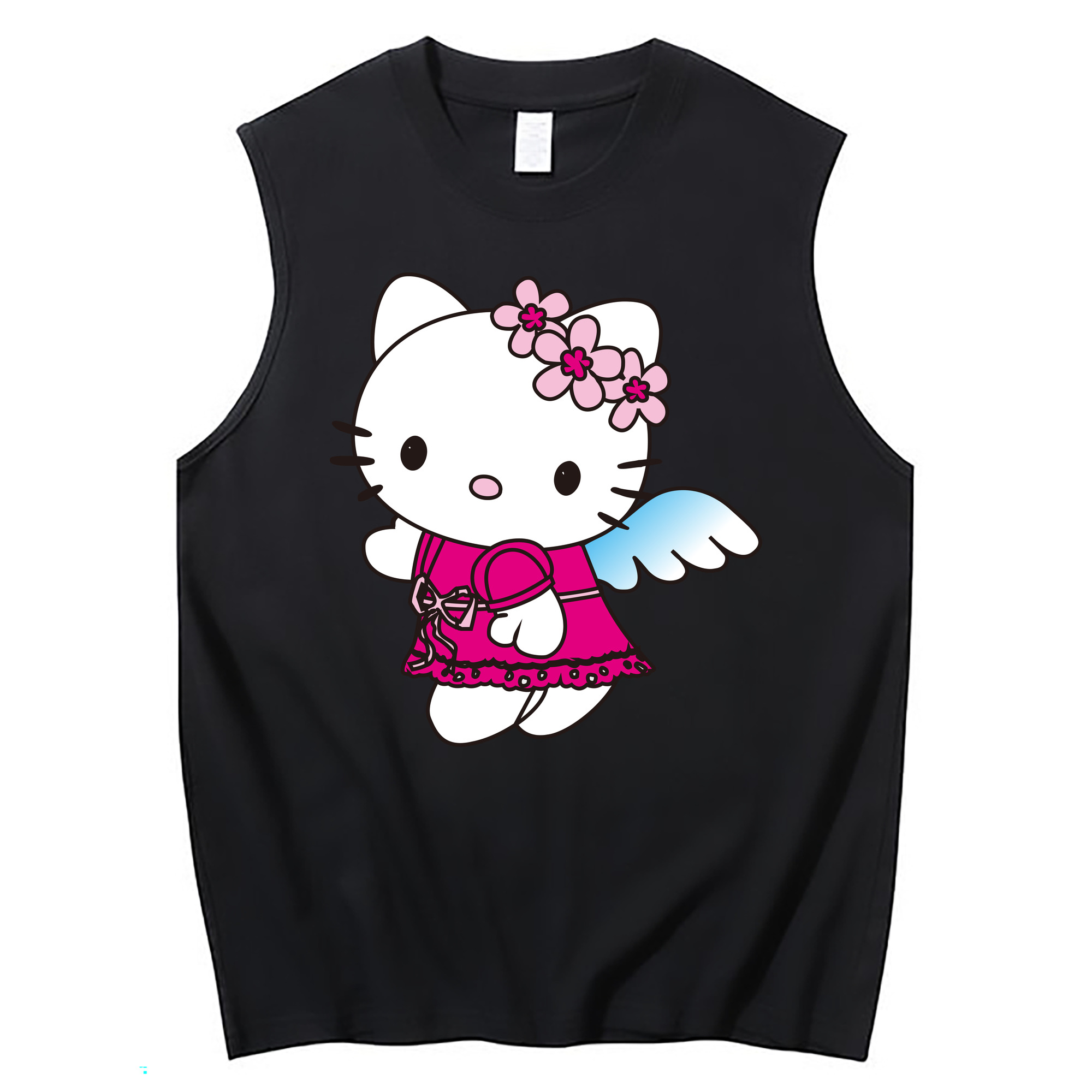 （画像用） Hello Kitty ハローキティ コットン100％タンクトップ（フロントプリント）