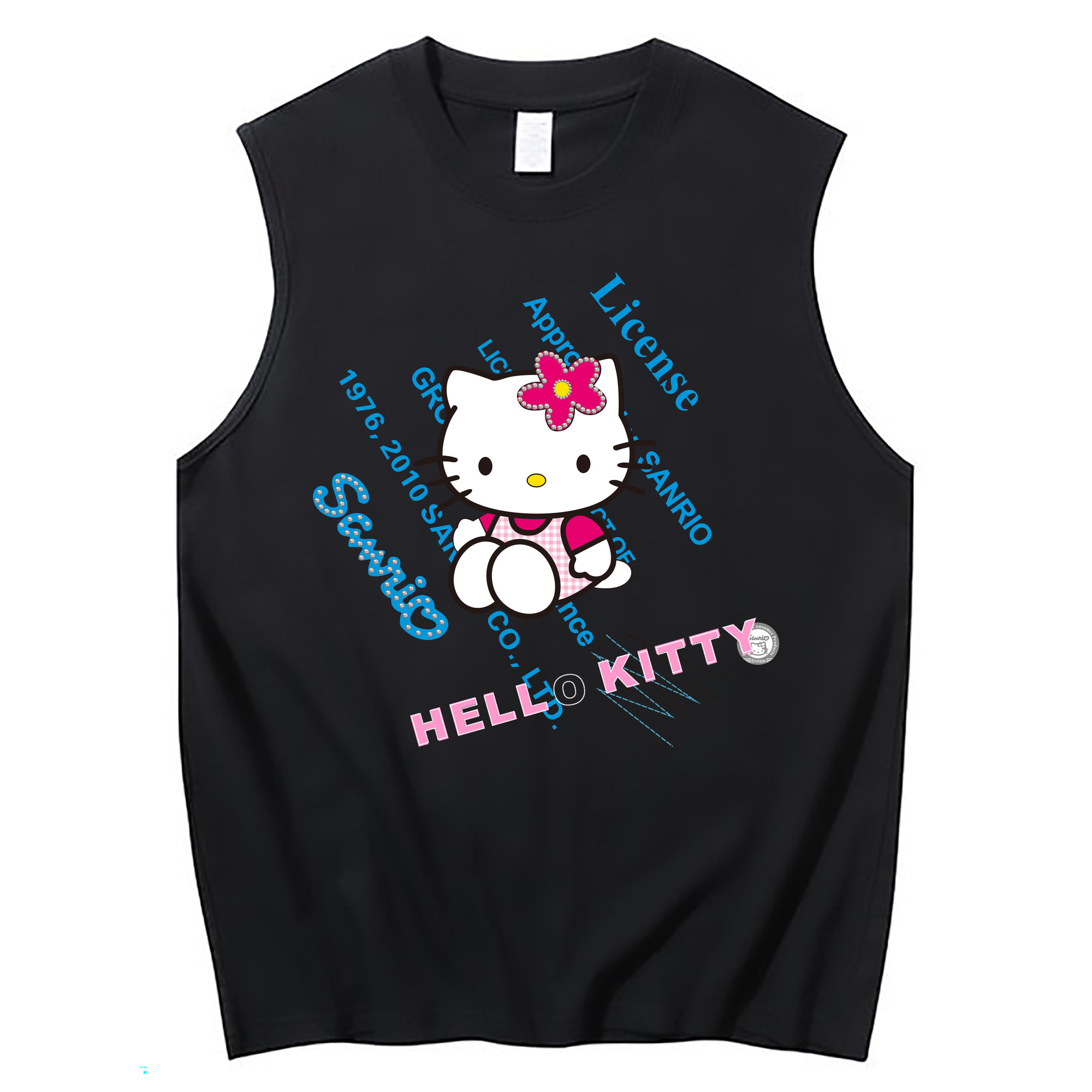 （画像用） Hello Kitty ハローキティ コットン100％タンクトップ（フロントプリント）