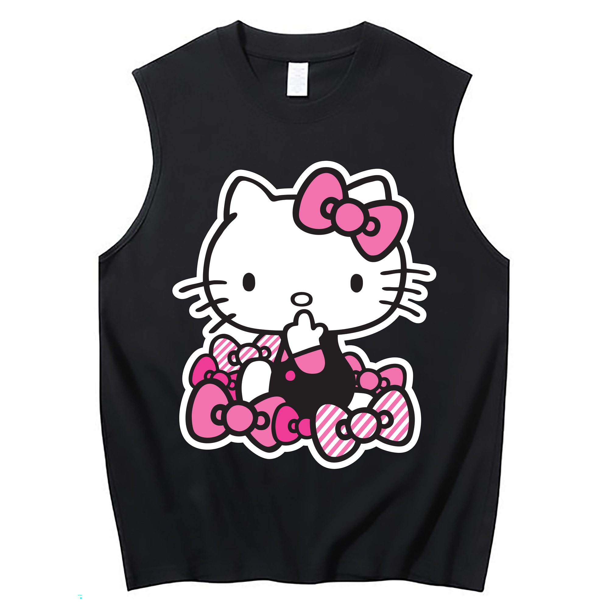 （画像用） Hello Kitty ハローキティ コットン100％タンクトップ（フロントプリント）