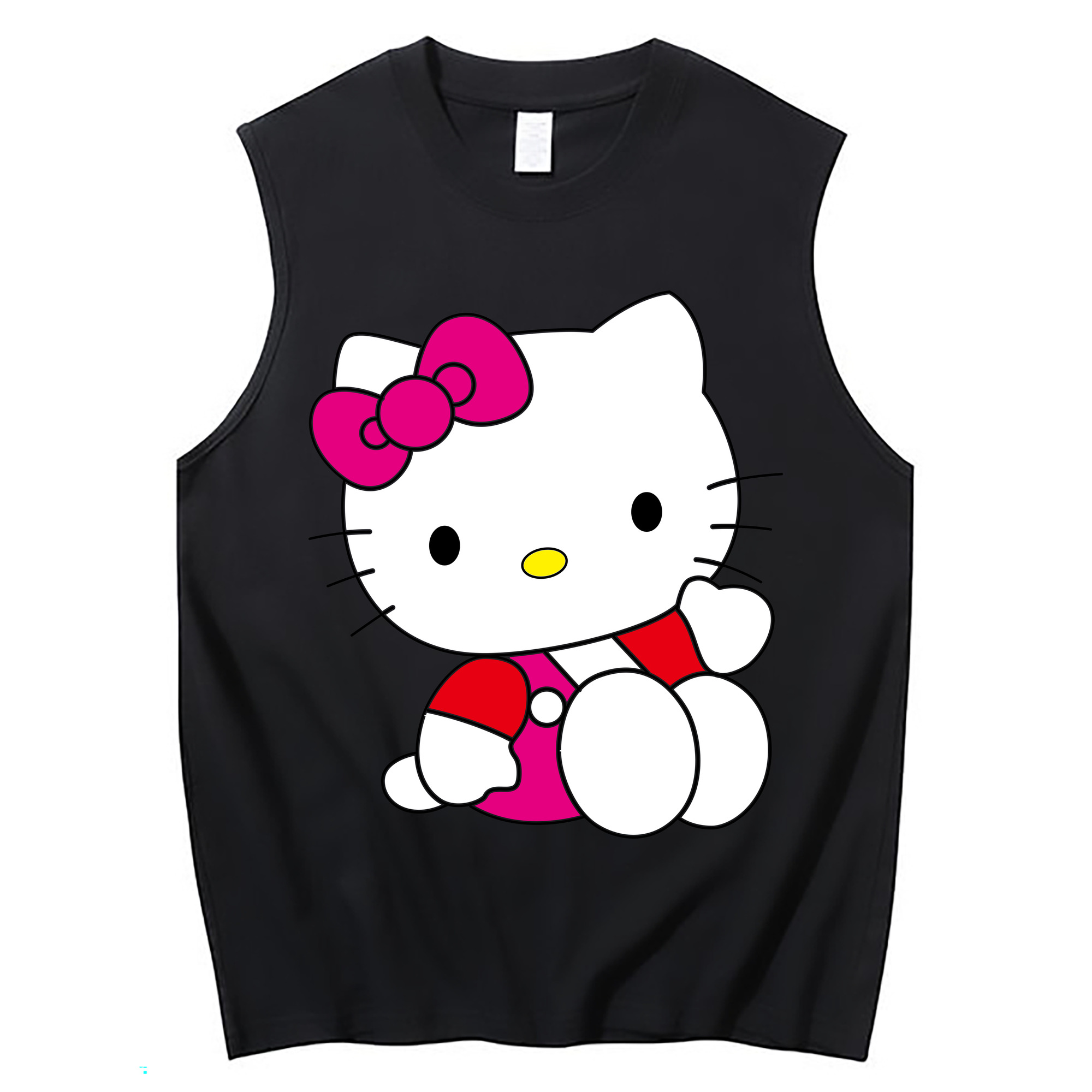 （画像用） Hello Kitty ハローキティ コットン100％タンクトップ（フロントプリント）