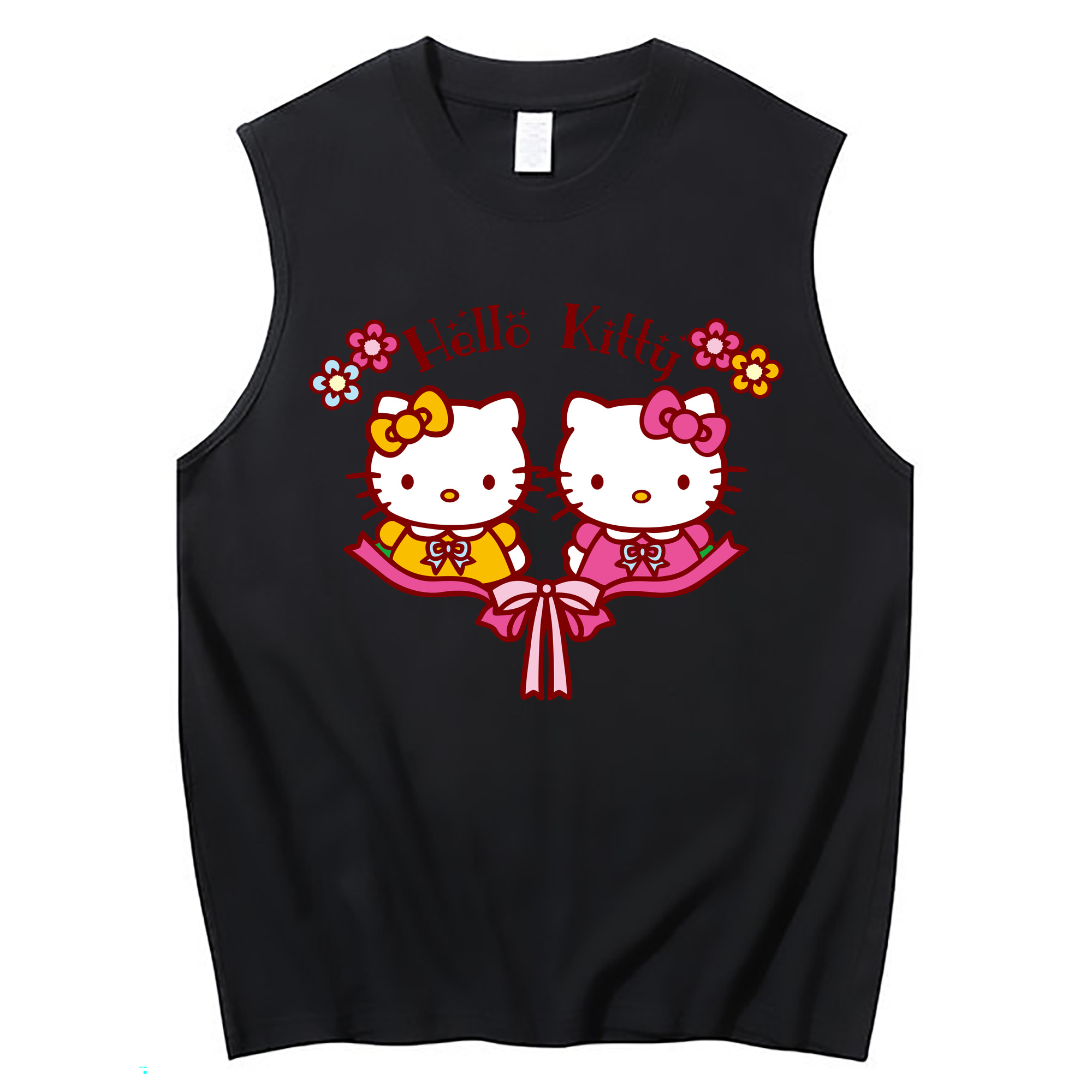 （画像用） Hello Kitty ハローキティ コットン100％タンクトップ（フロントプリント）