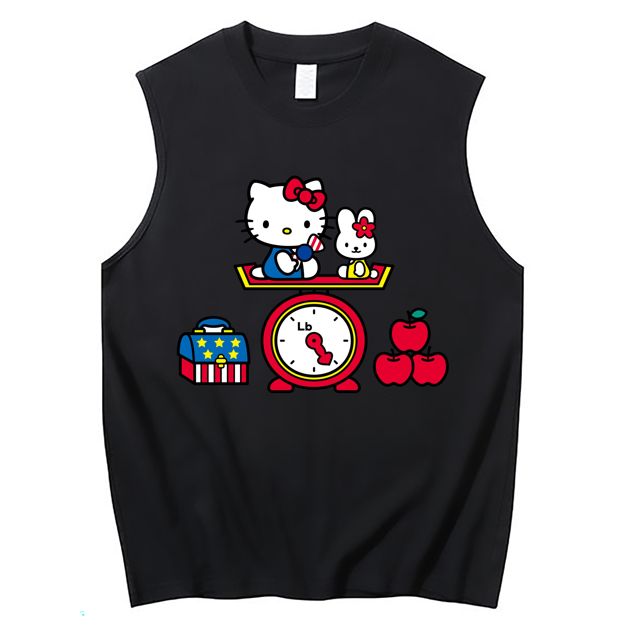 （画像用） Hello Kitty ハローキティ コットン100％タンクトップ（フロントプリント）