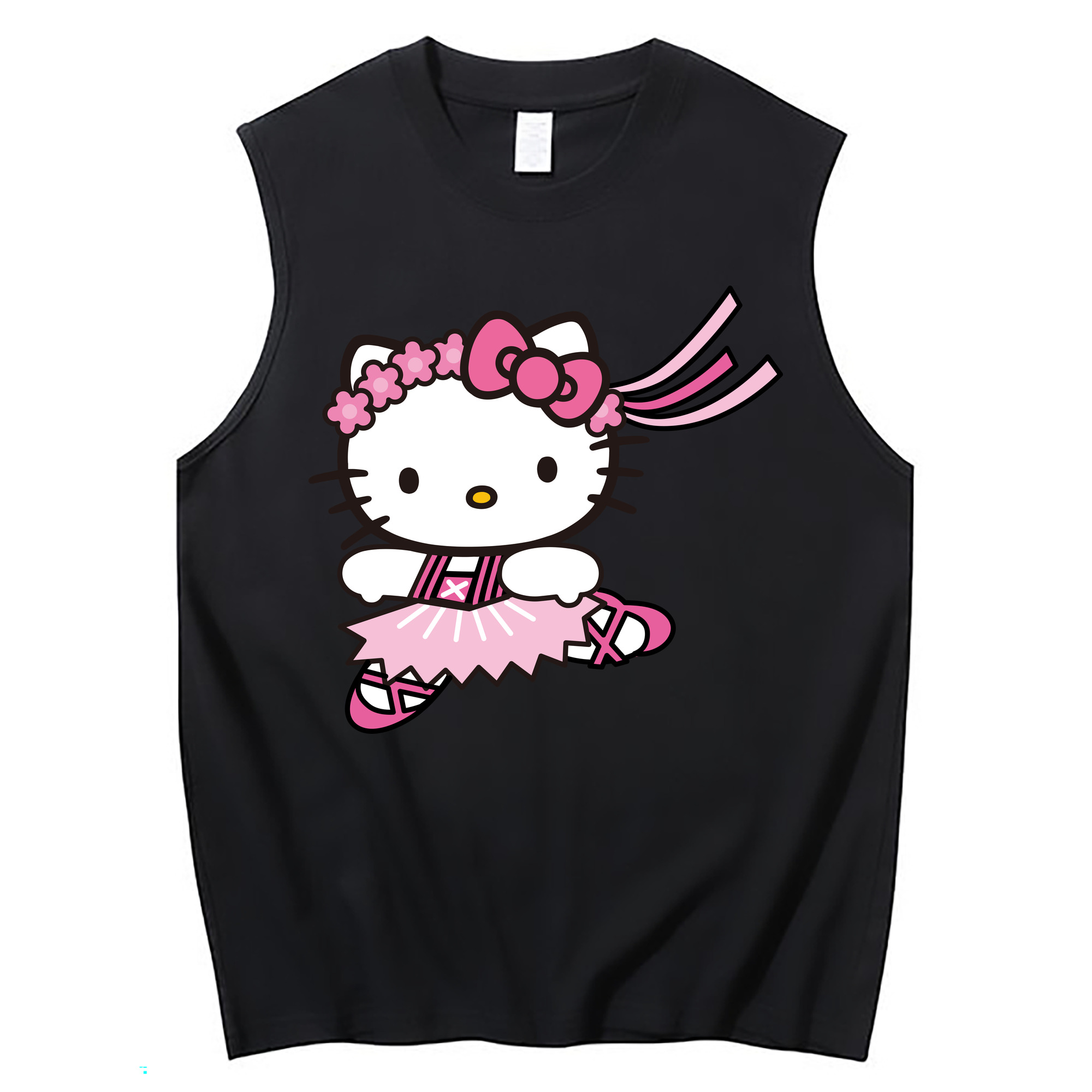 （画像用） Hello Kitty ハローキティ コットン100％タンクトップ（フロントプリント）
