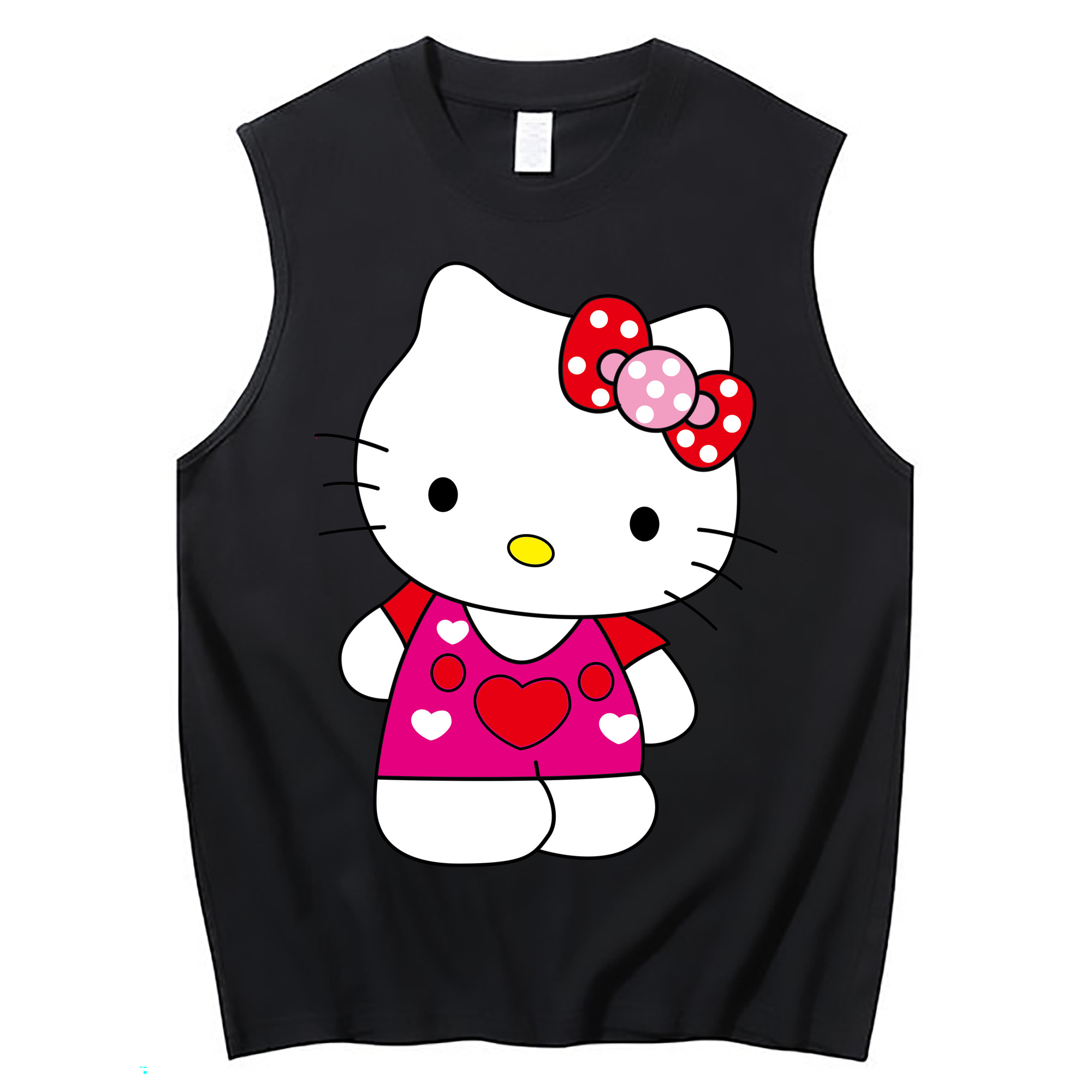 （画像用） Hello Kitty ハローキティ コットン100％タンクトップ（フロントプリント）