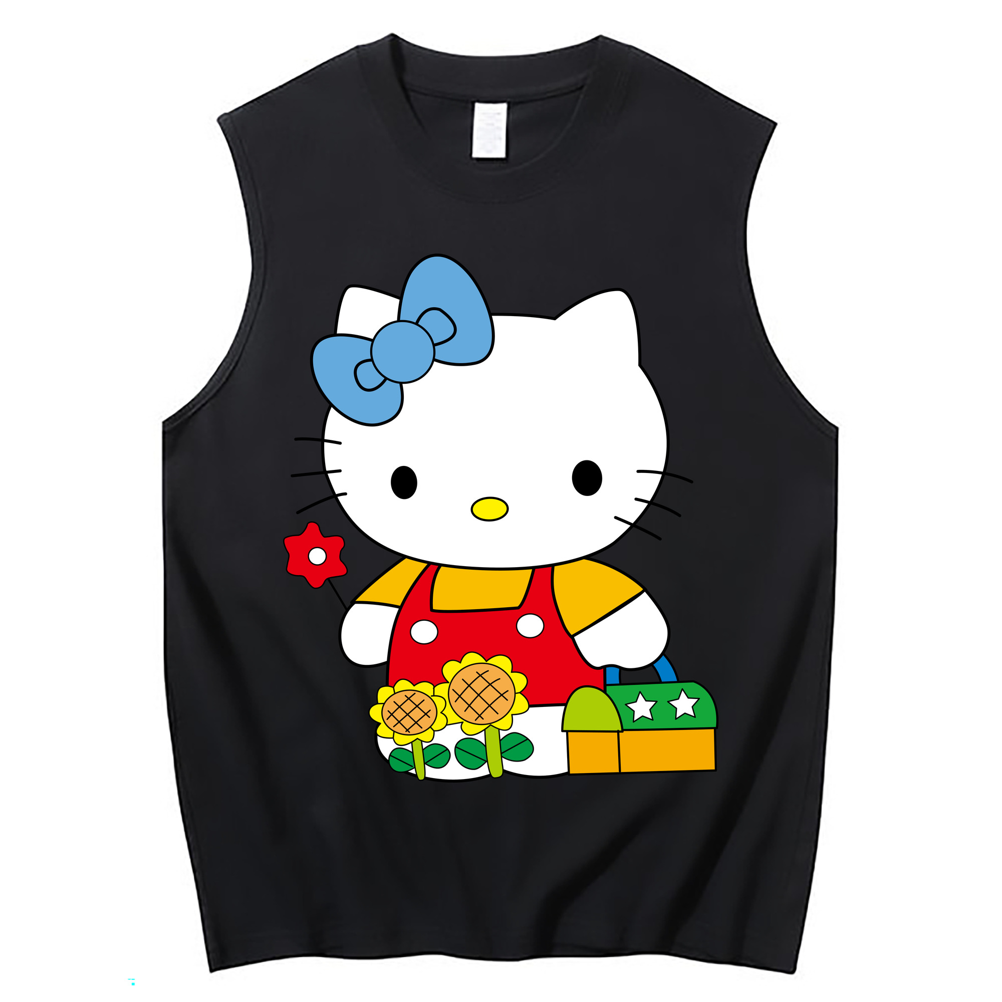 （画像用） Hello Kitty ハローキティ コットン100％タンクトップ（フロントプリント）