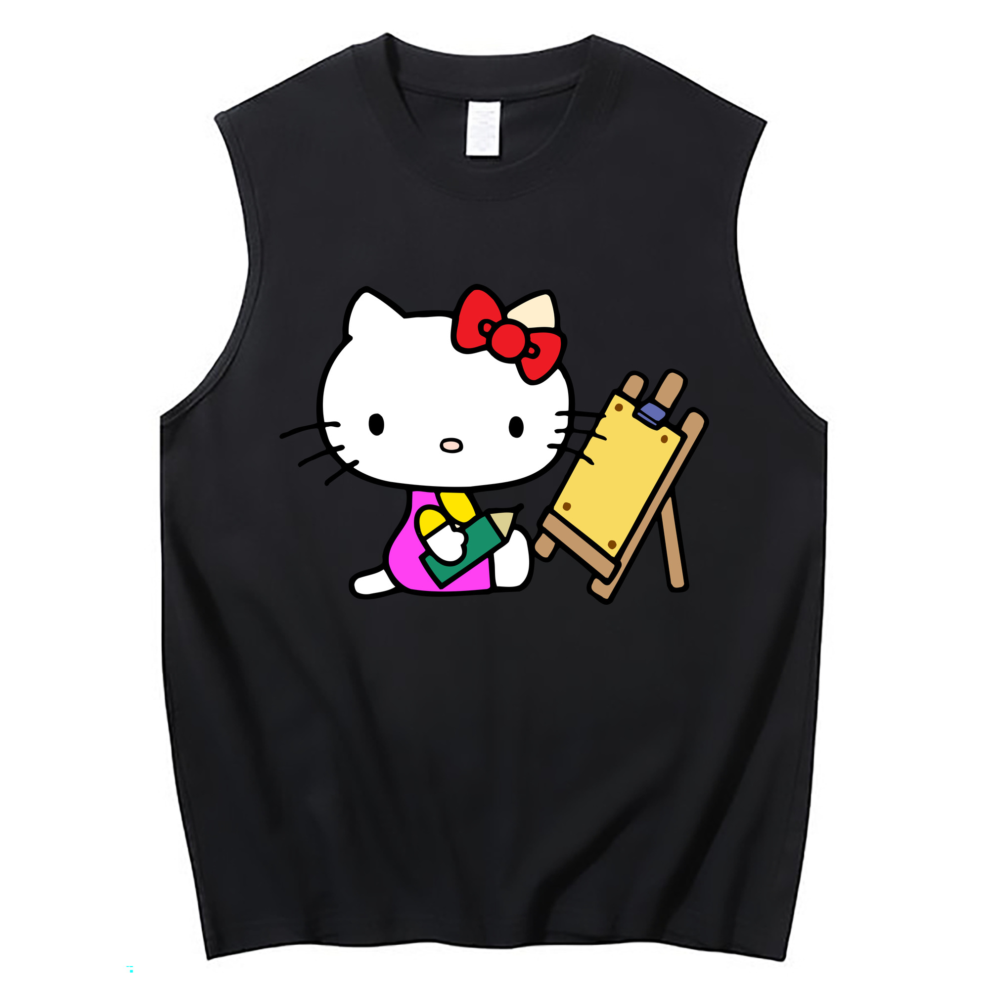 （画像用） Hello Kitty ハローキティ コットン100％タンクトップ（フロントプリント）