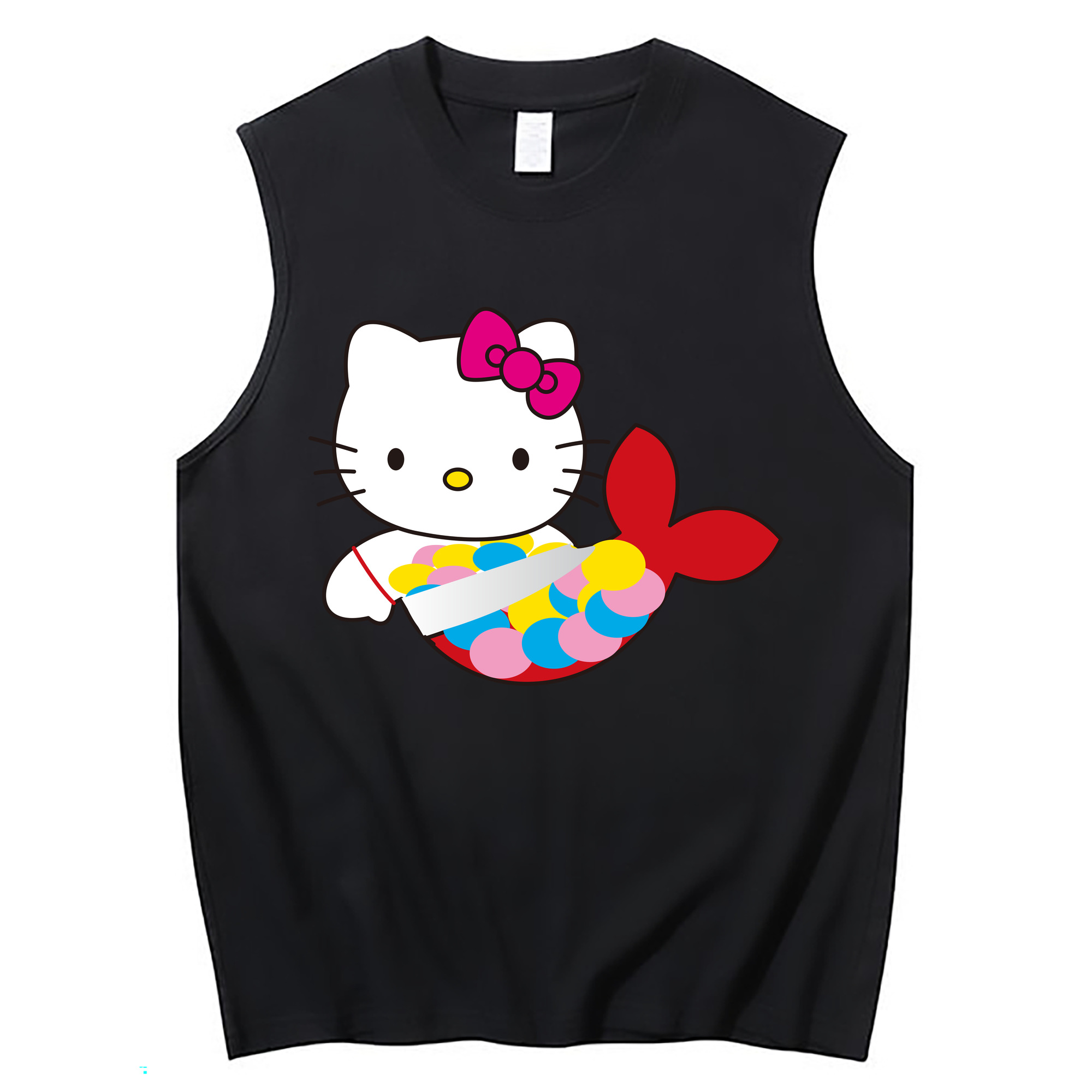 （画像用） Hello Kitty ハローキティ コットン100％タンクトップ（フロントプリント）