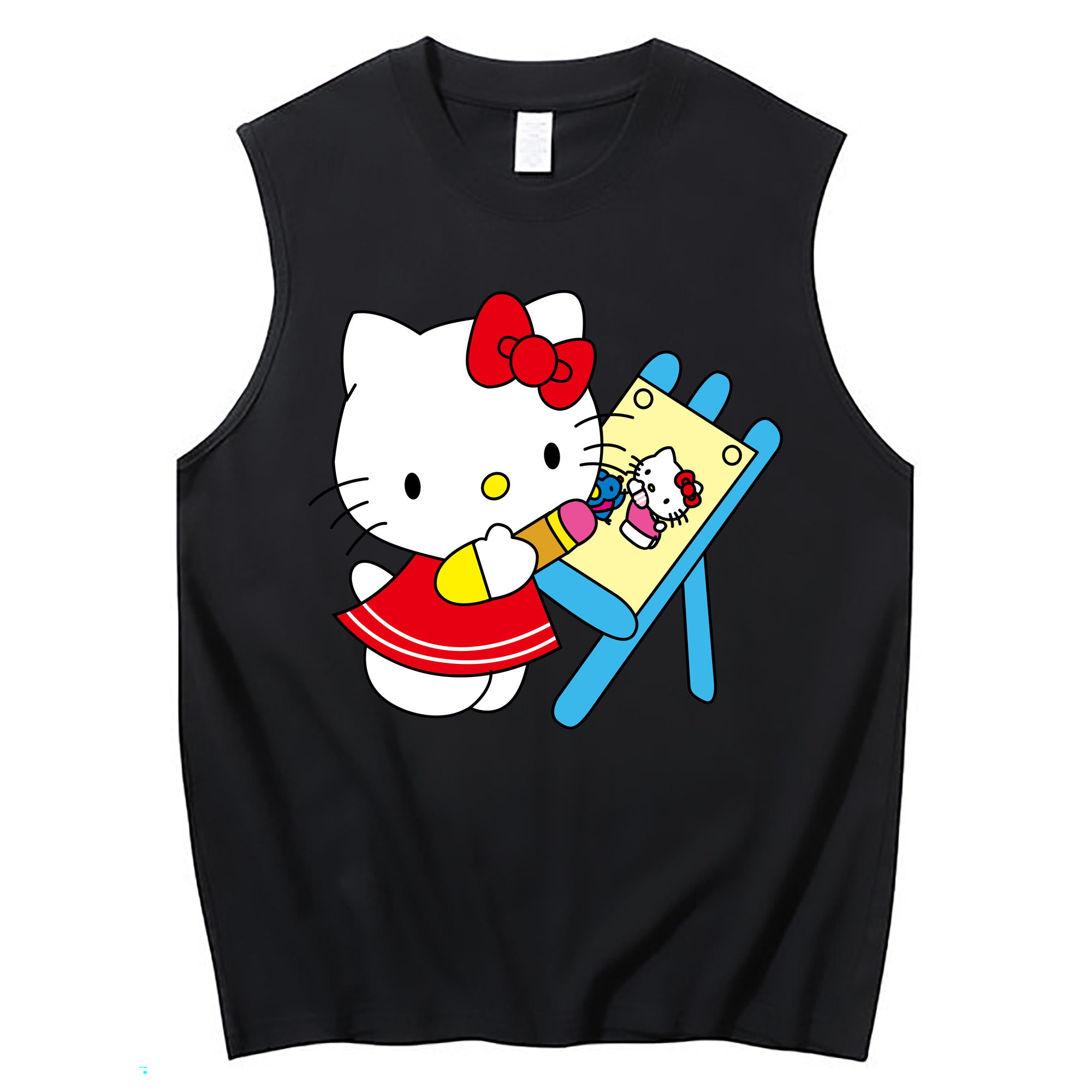 （画像用） Hello Kitty ハローキティ コットン100％タンクトップ（フロントプリント）