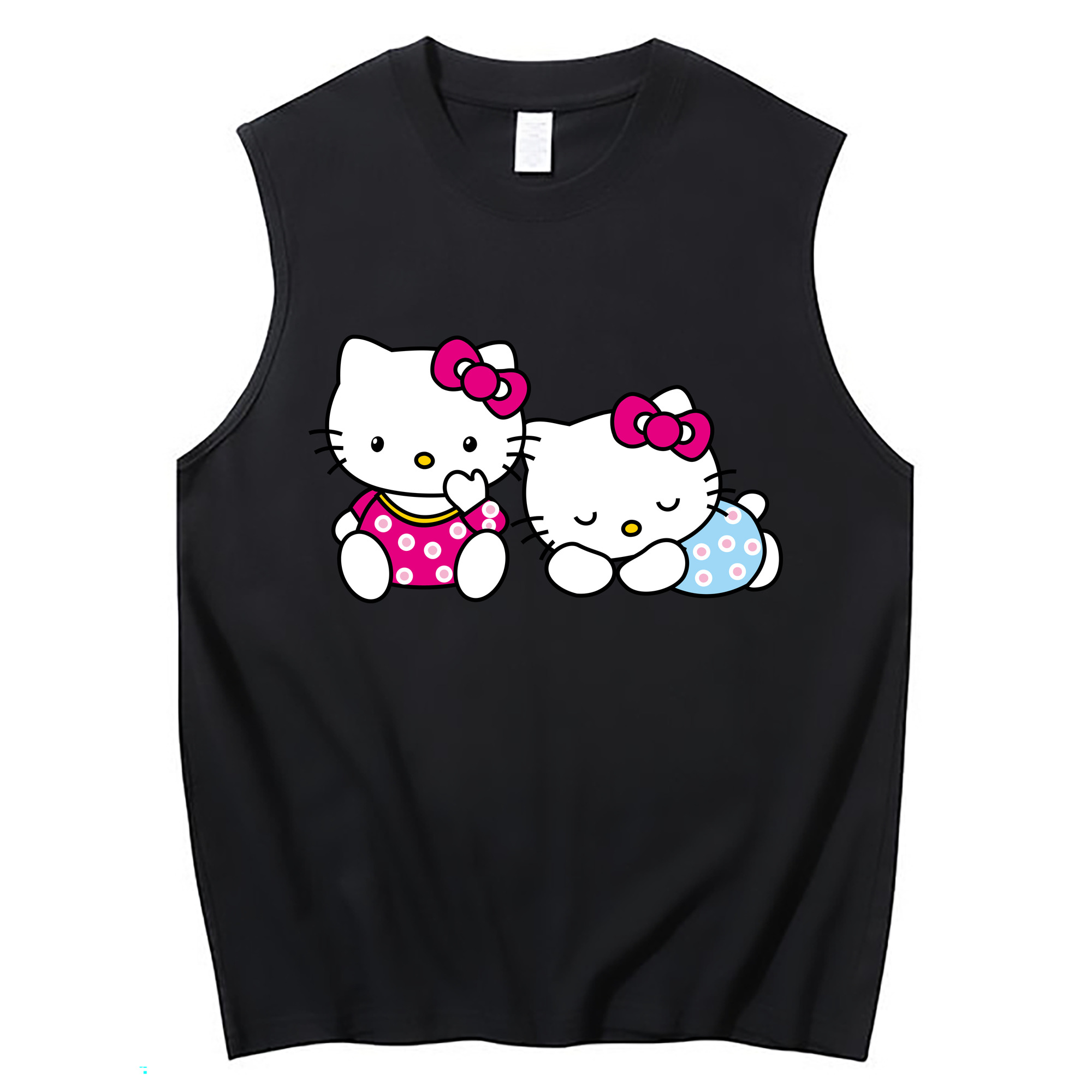 （画像用） Hello Kitty ハローキティ コットン100％タンクトップ（フロントプリント）