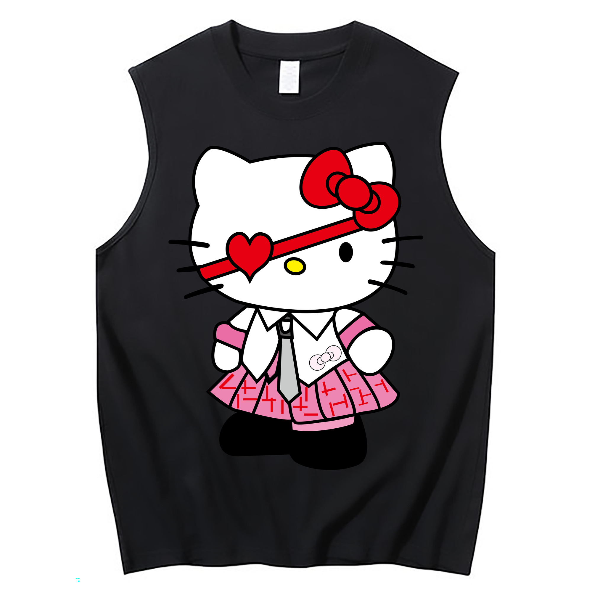 （画像用） Hello Kitty ハローキティ コットン100％タンクトップ（フロントプリント）