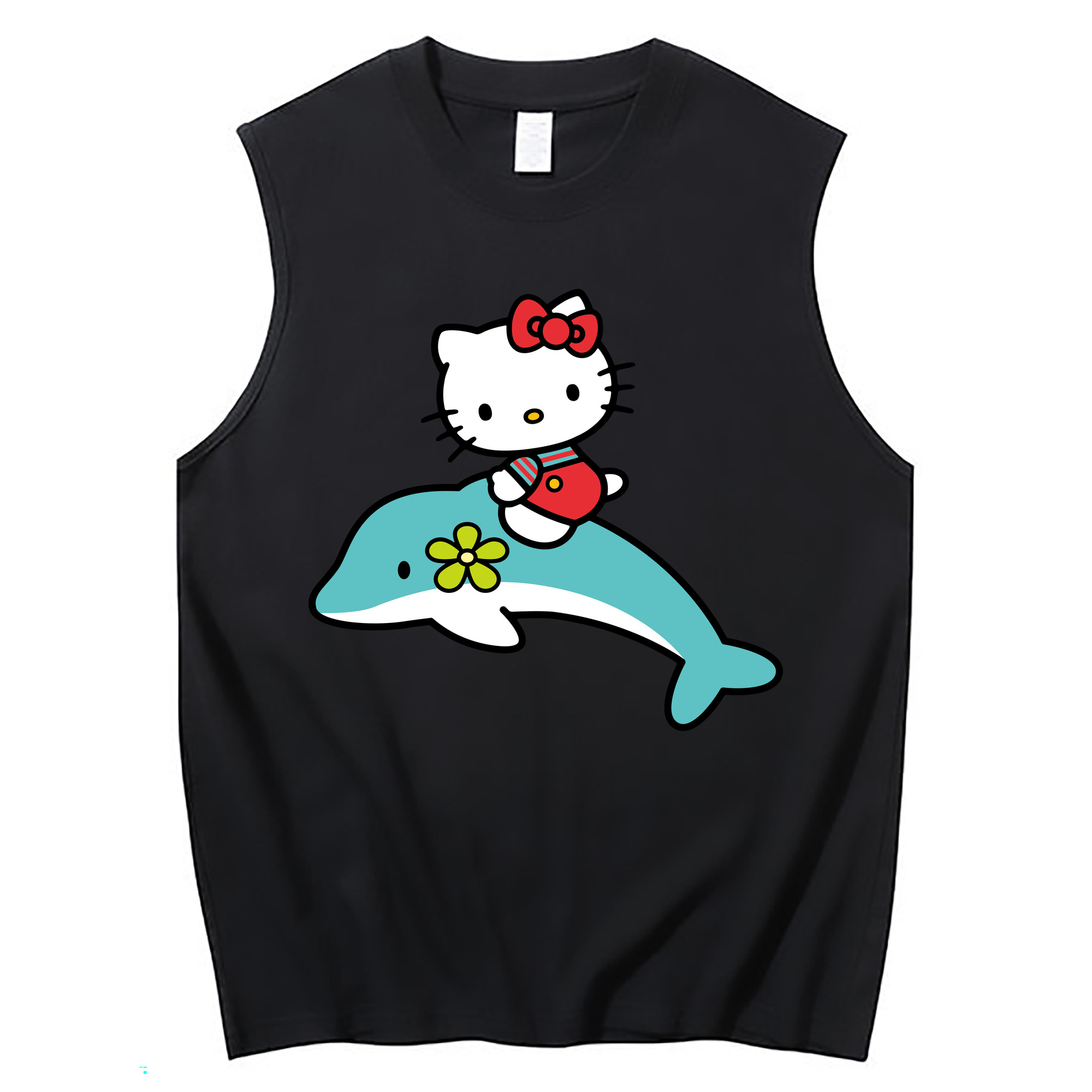 （画像用） Hello Kitty ハローキティ コットン100％タンクトップ（フロントプリント）
