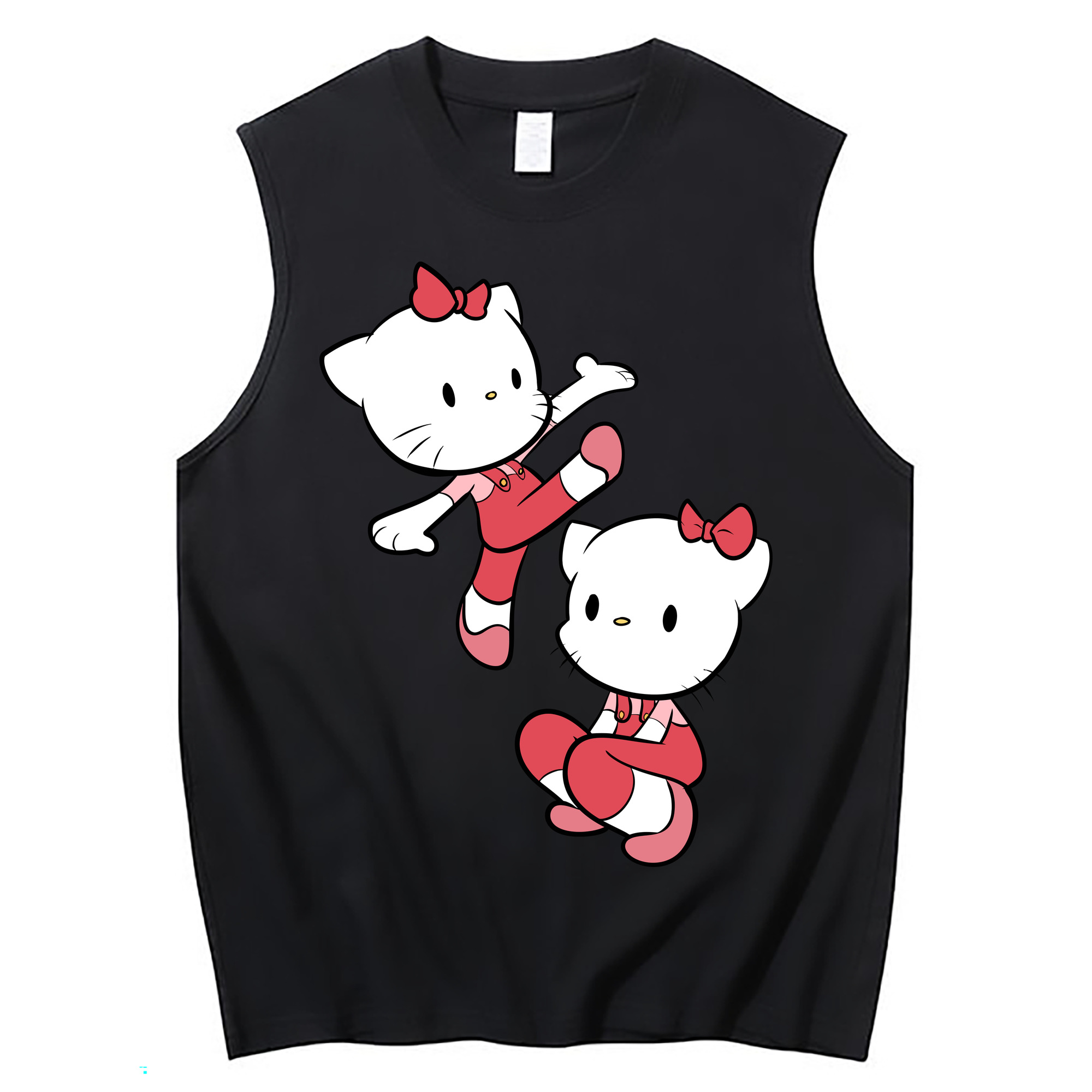 （画像用） Hello Kitty ハローキティ コットン100％タンクトップ（フロントプリント）