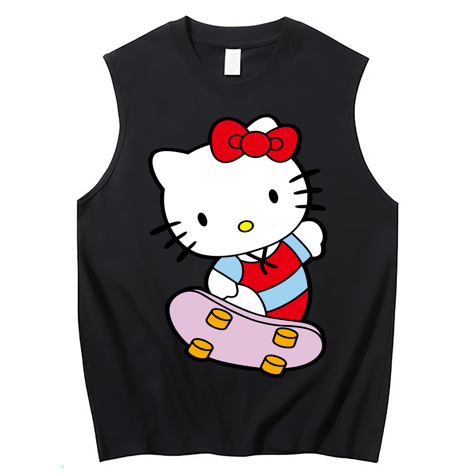 （画像用） Hello Kitty ハローキティ コットン100％タンクトップ（フロントプリント）